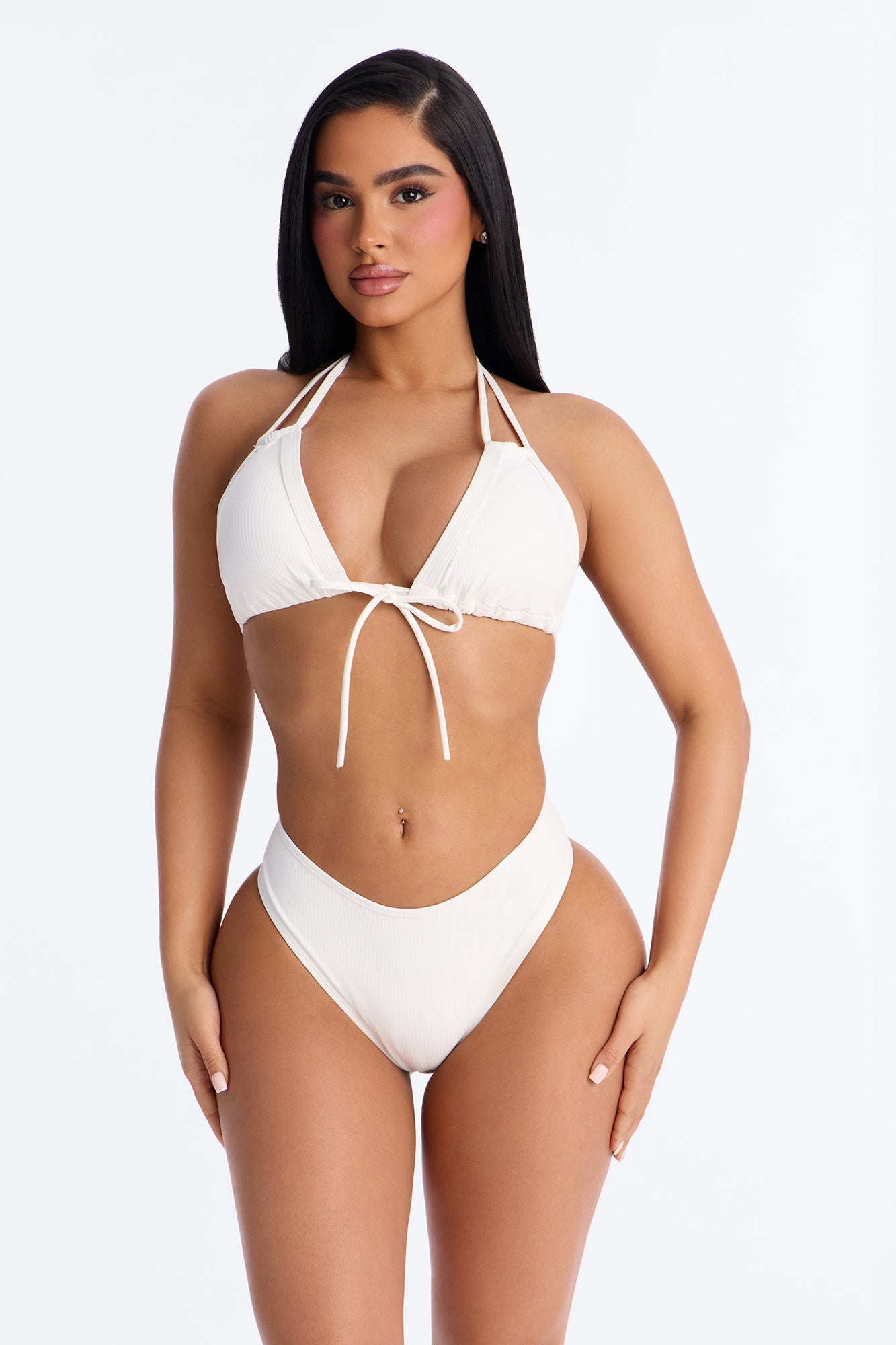 Poolside Sipping Bikini - White Fashion Nova