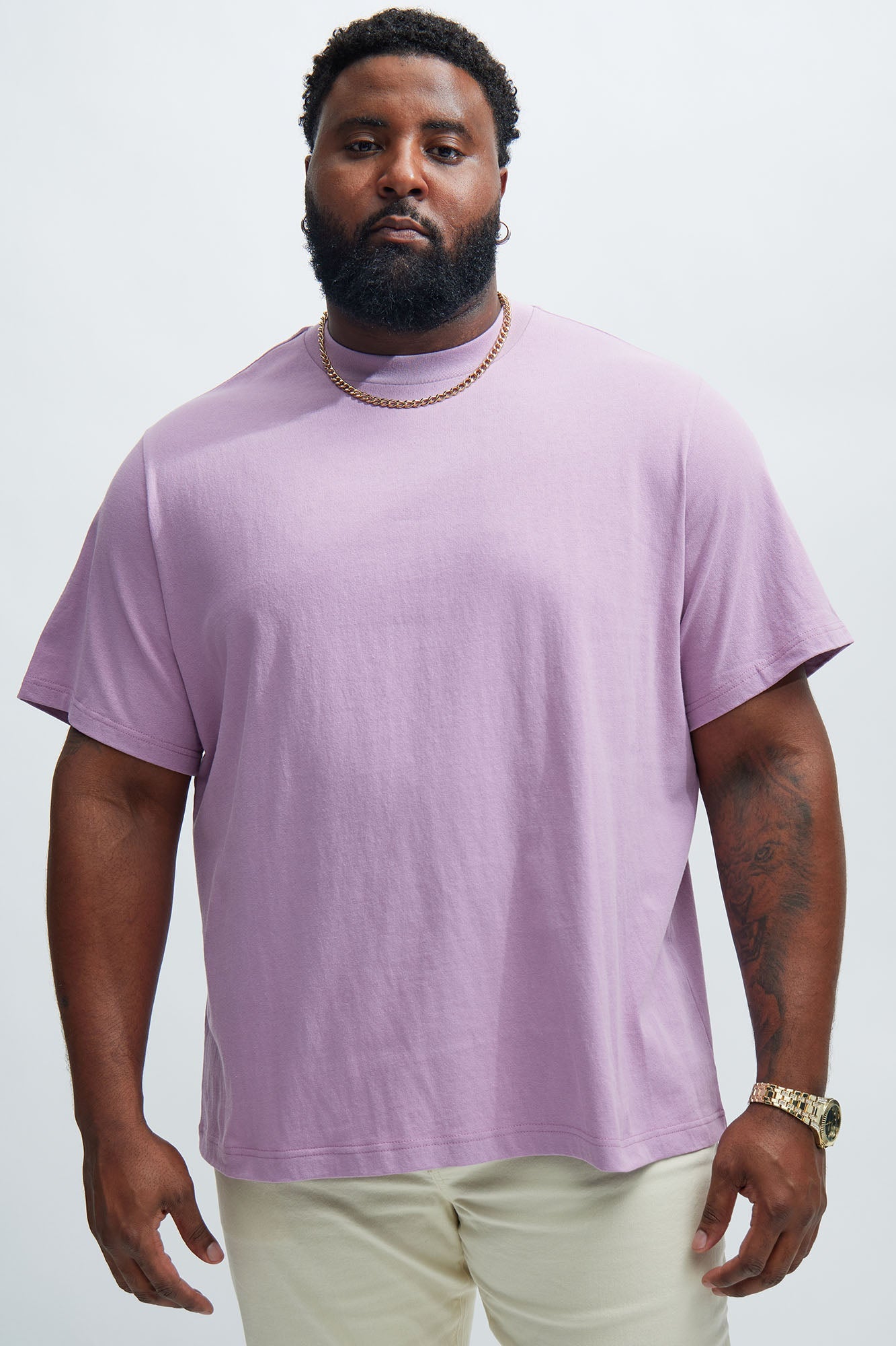 Oversized Heavyweight Tee 240GSM - Purple