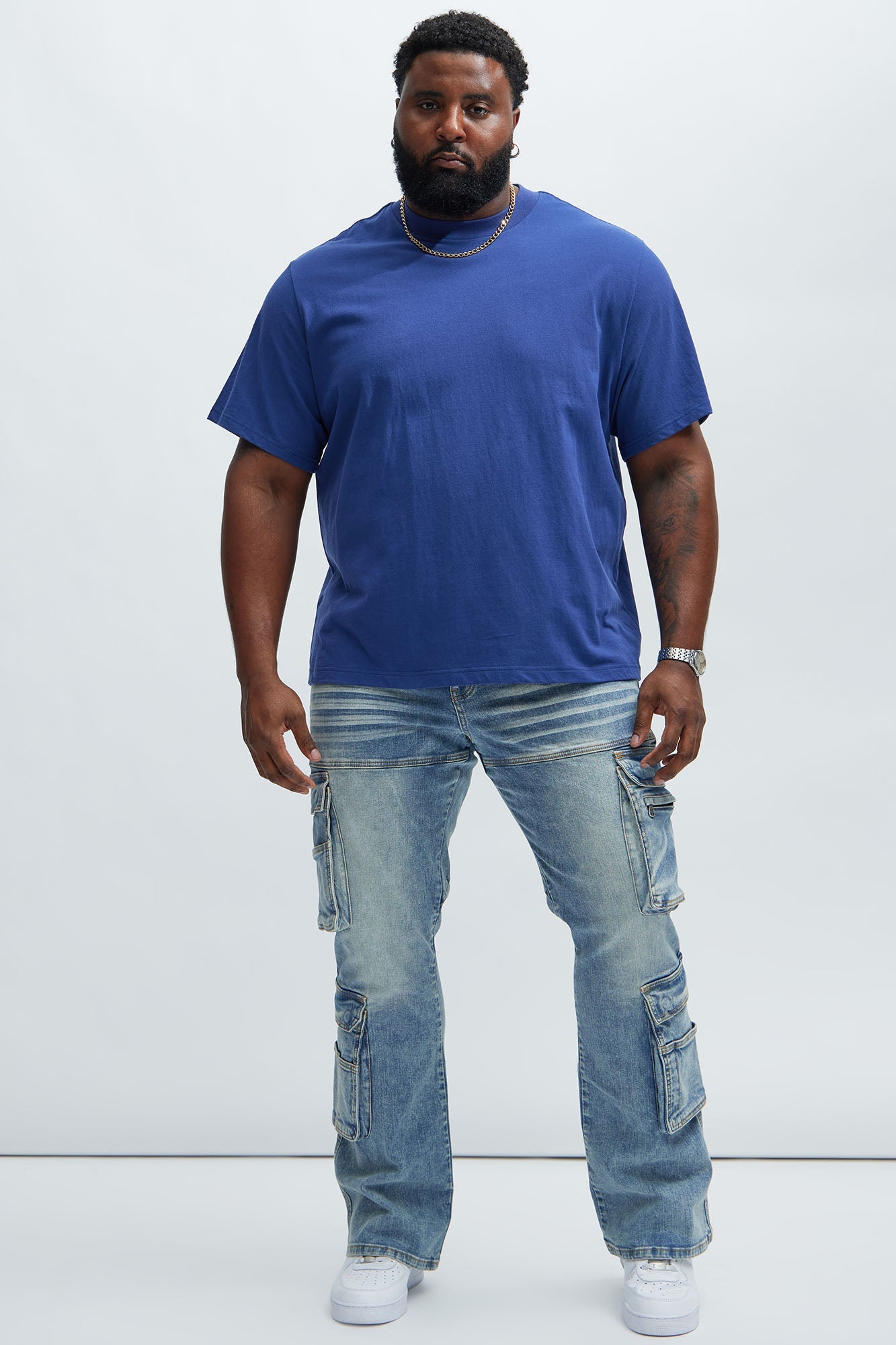 Oversized Heavyweight Tee 240GSM - Navy