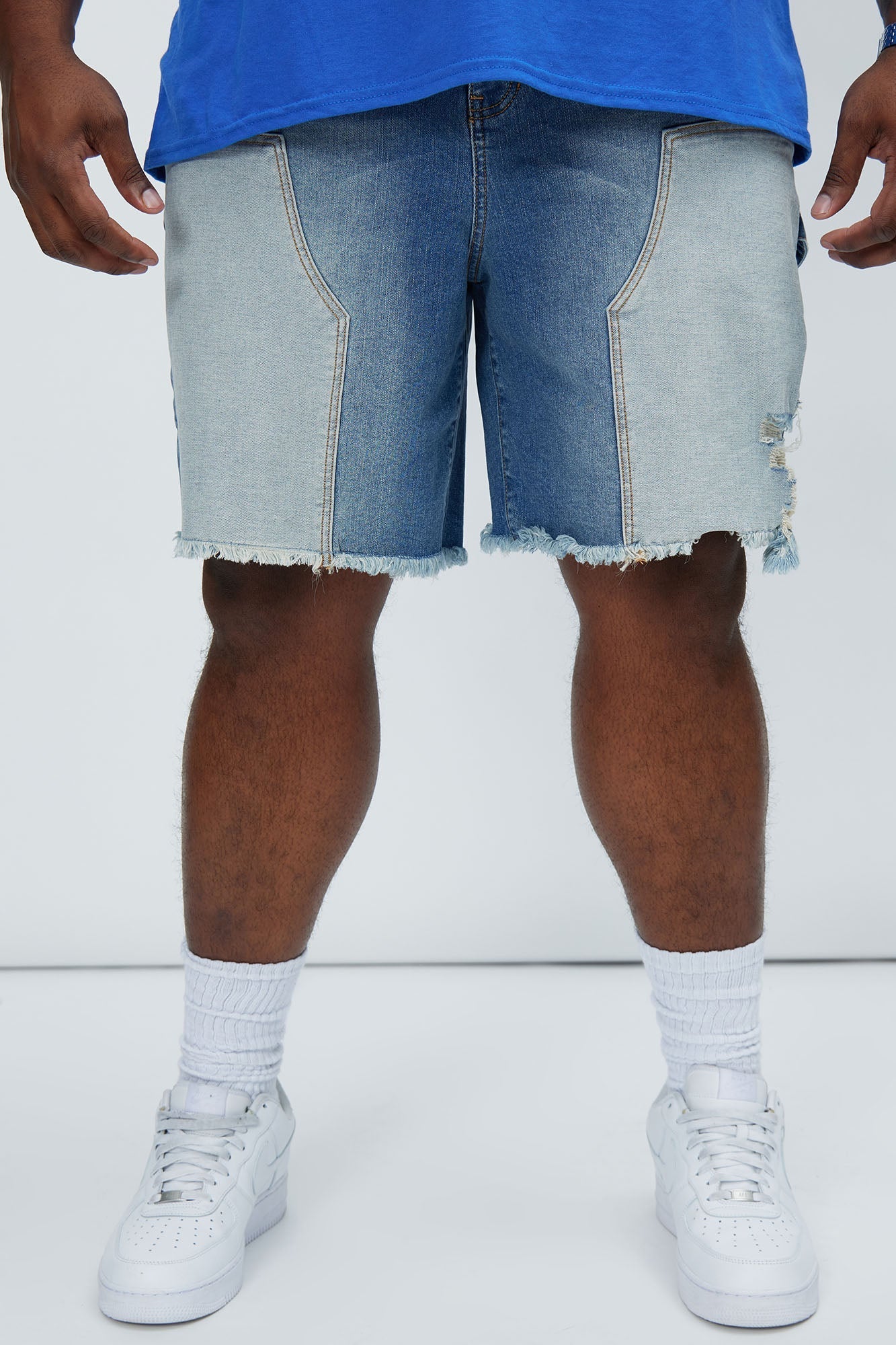 Braddy Carpenter Relaxed Shorts - Medium Wash