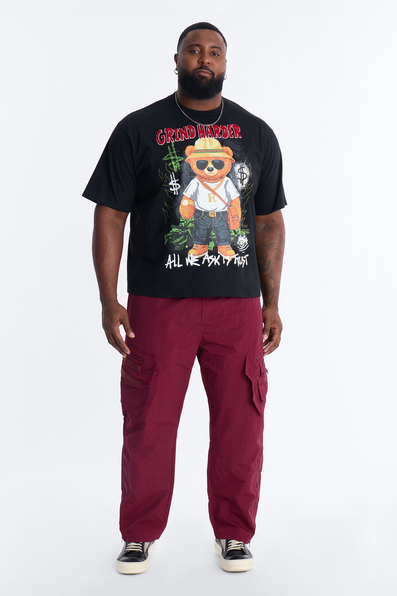 Money Grind Harder Short Sleeve Tee - Black