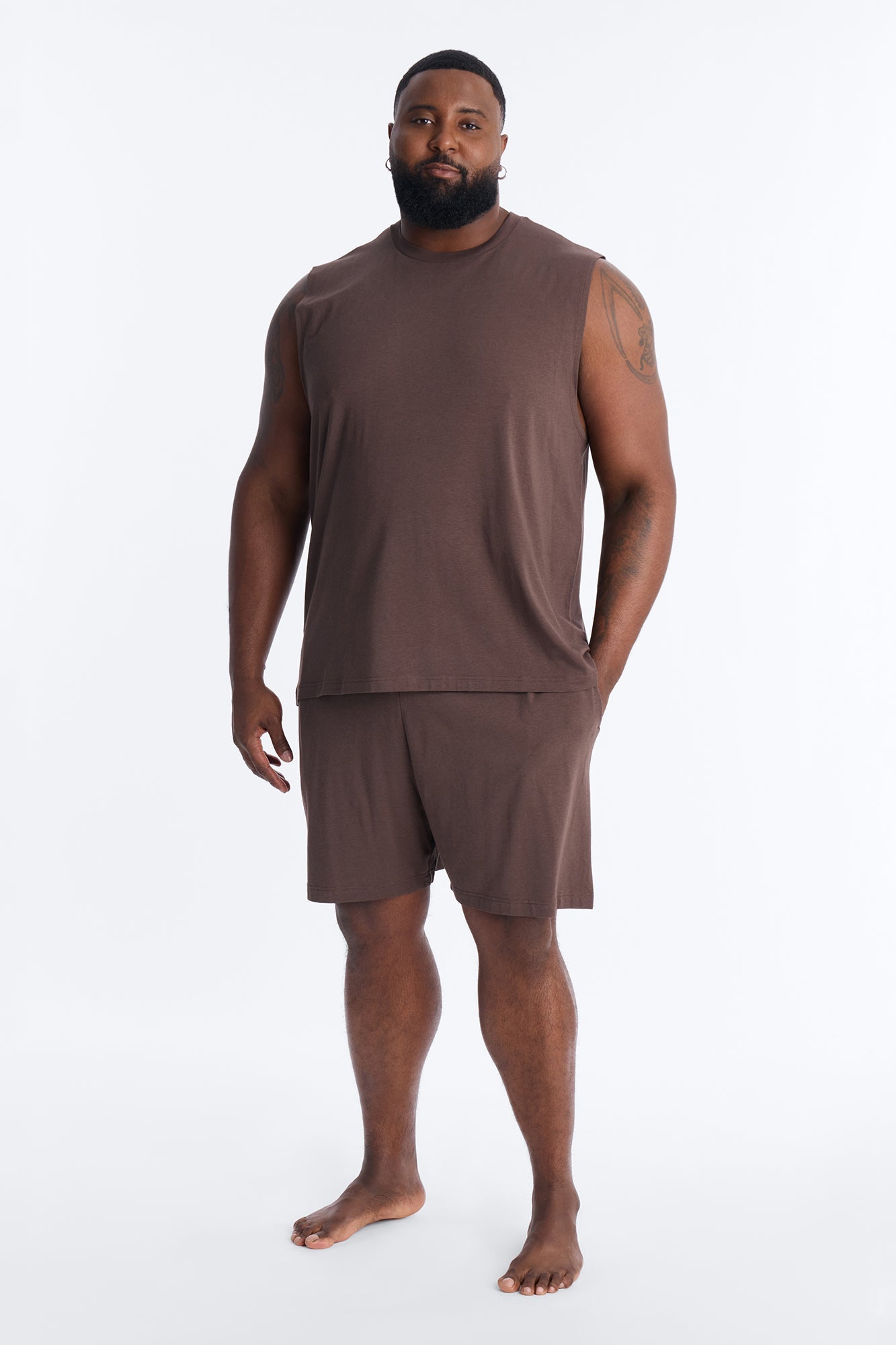 Essential Modal Lounge Shorts - Chocolate