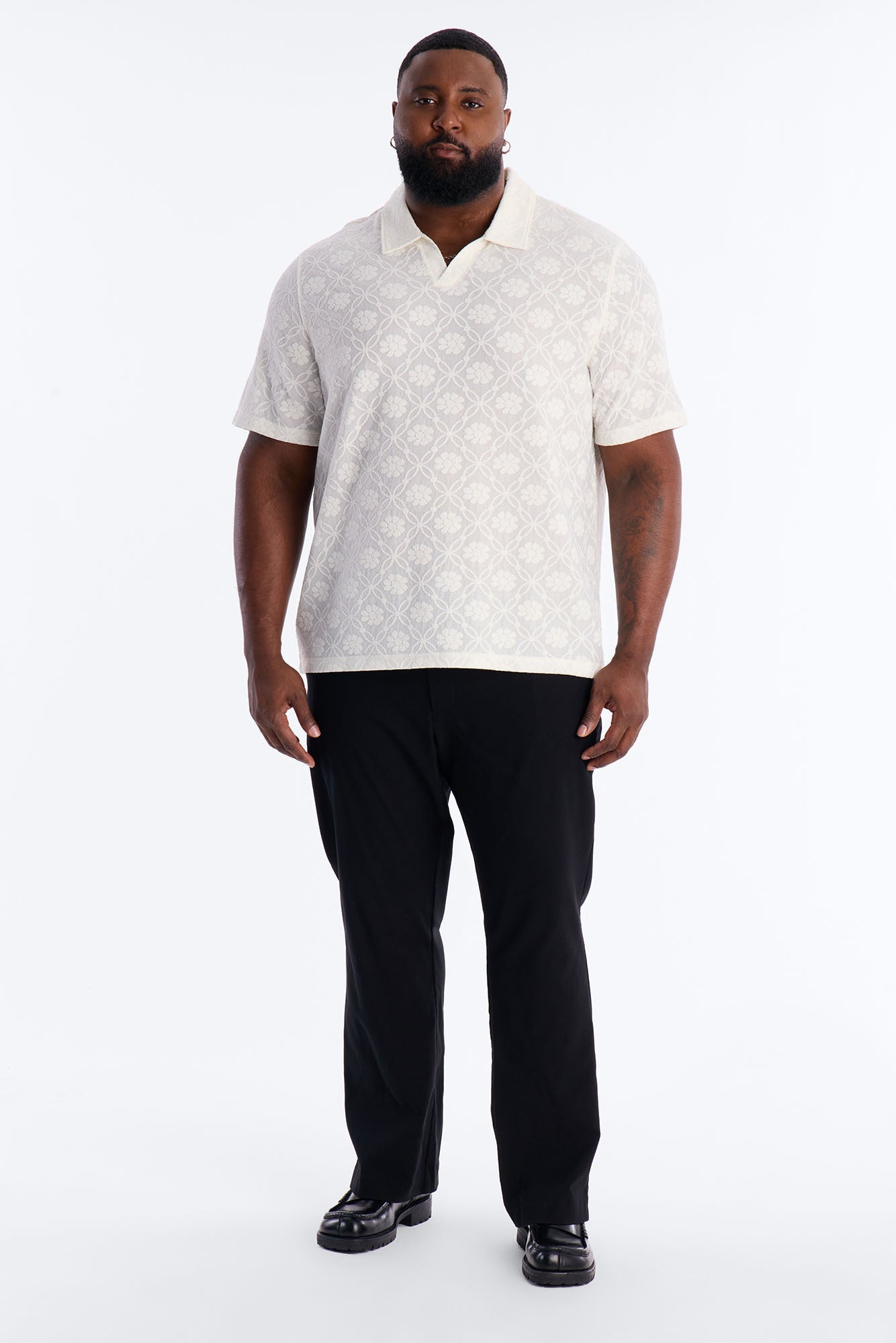 Festival Era Johnny Collar Shirt - Off White