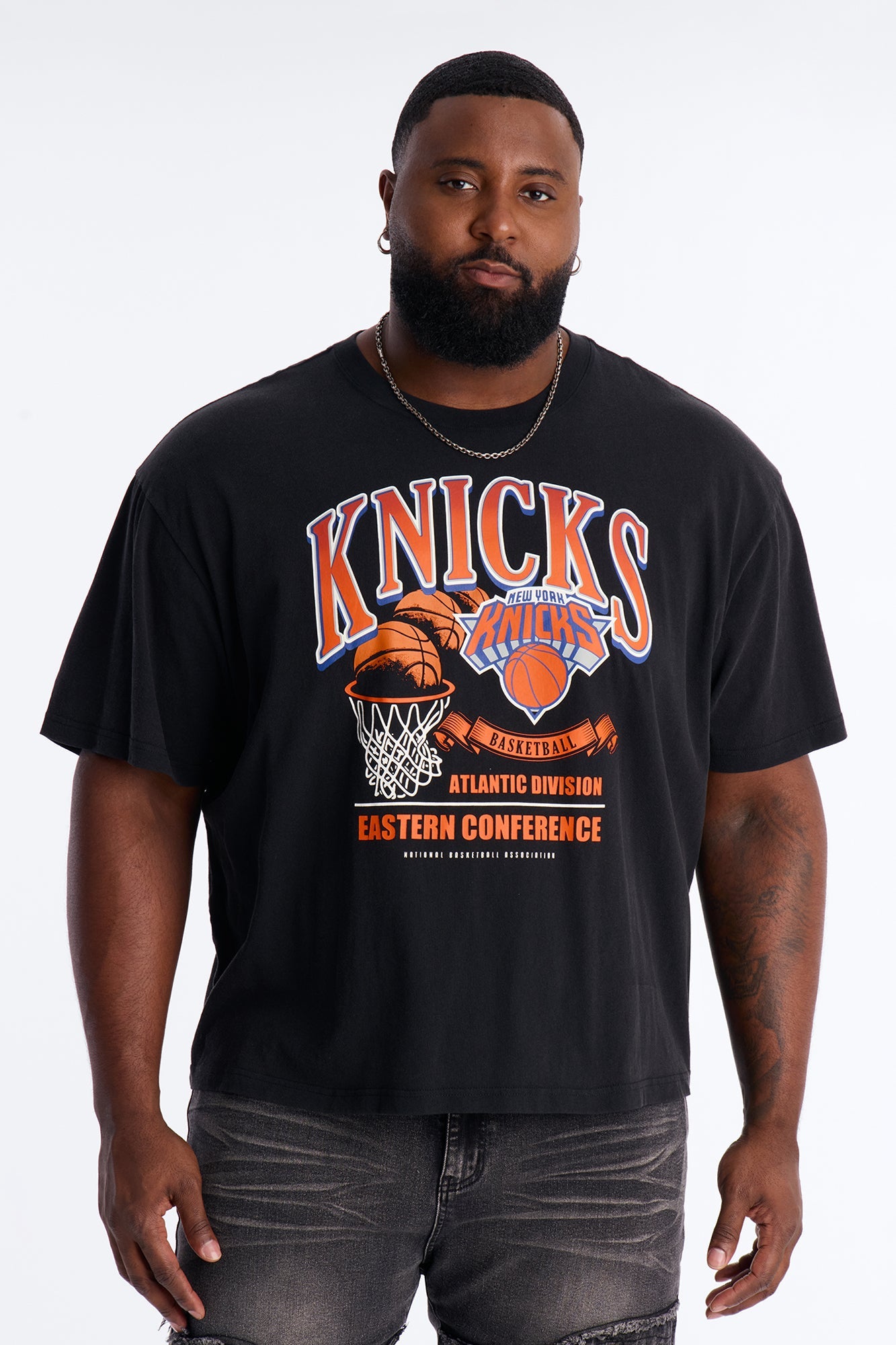 Knicks For The City Short Sleeve Tee - Black Wash