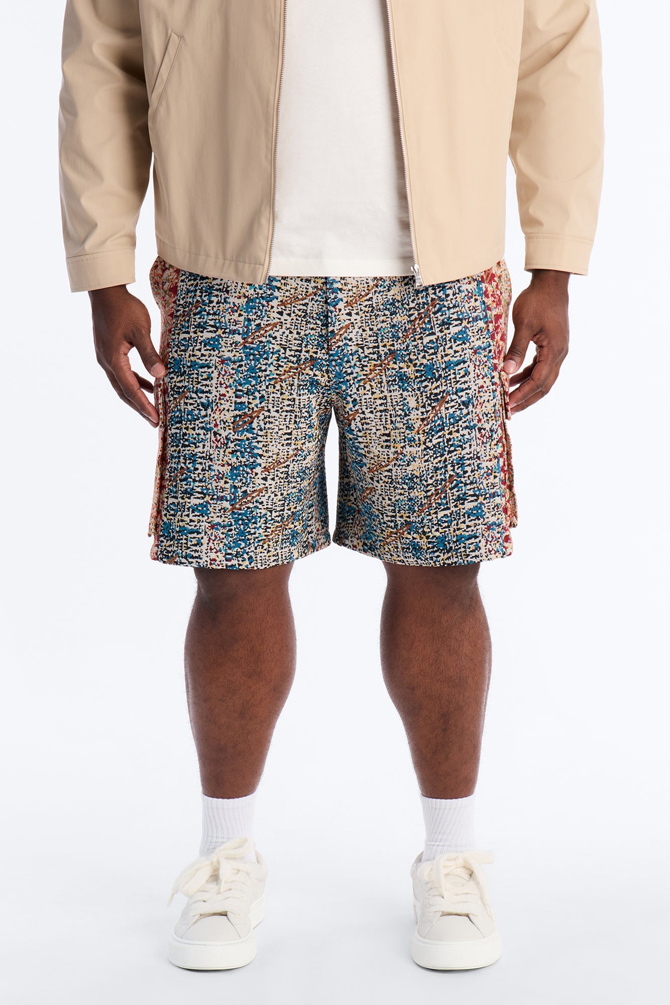 Baggy Nomadic Tapestry Cargo Short - Multi Color