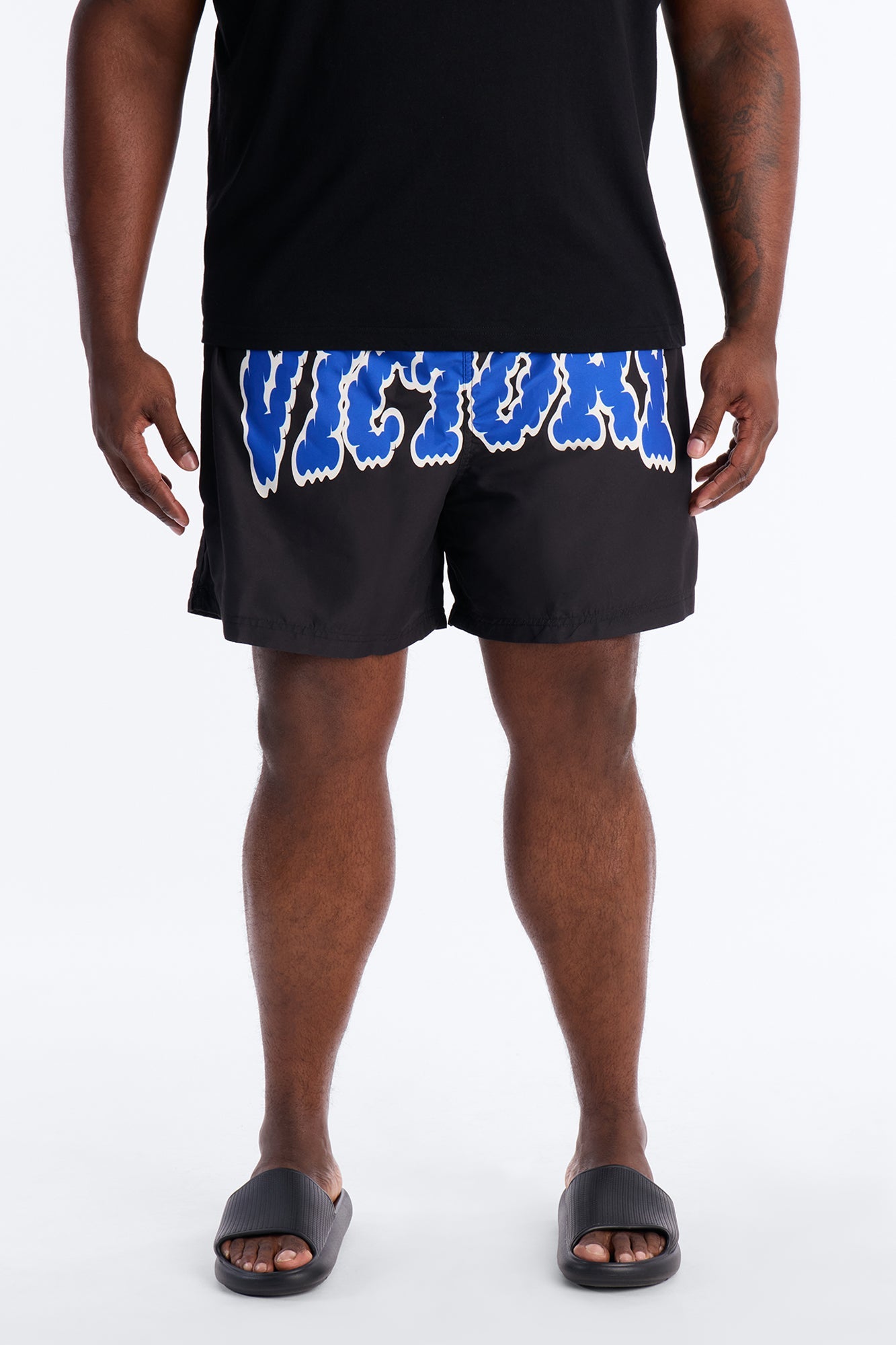 Victory Swim Trunk 7″ - Black/Blue