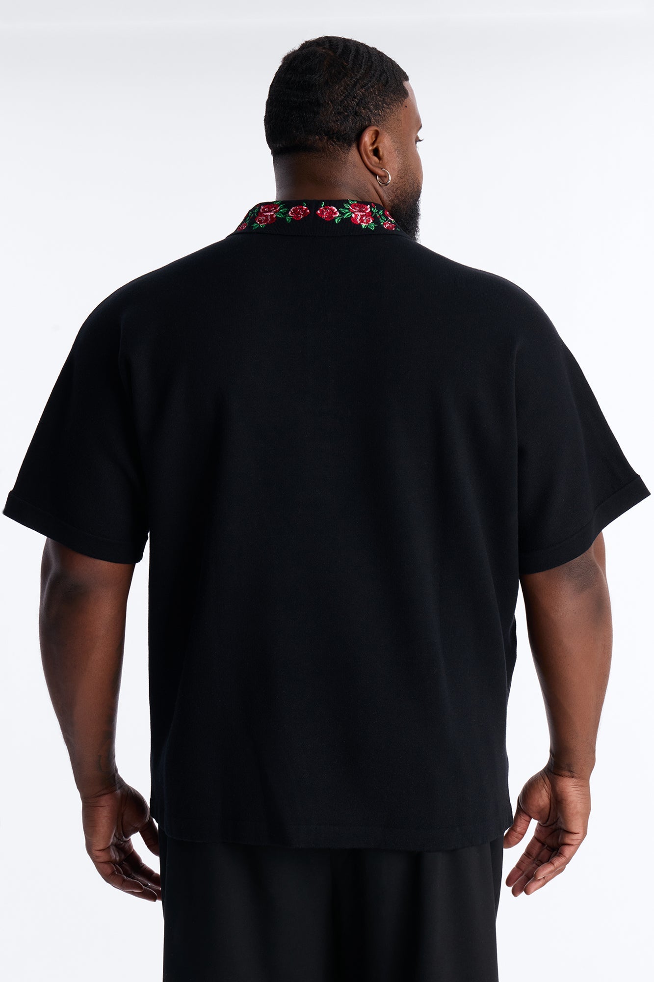 Roses Are Red Polo Short Sleeve Polo - Black