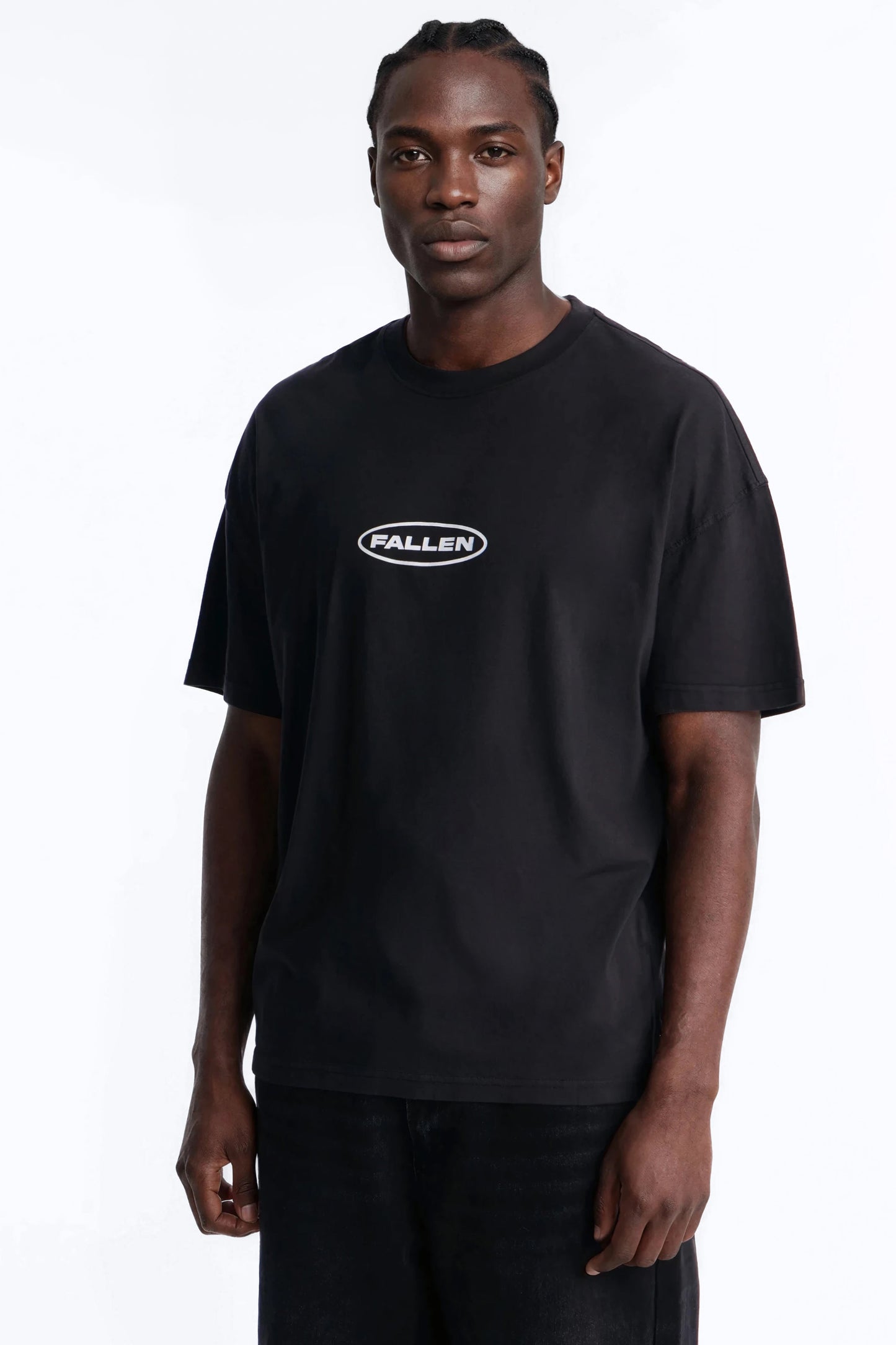Fallen But Not Lost Oversized Short Sleeve Tee - Black Wash
