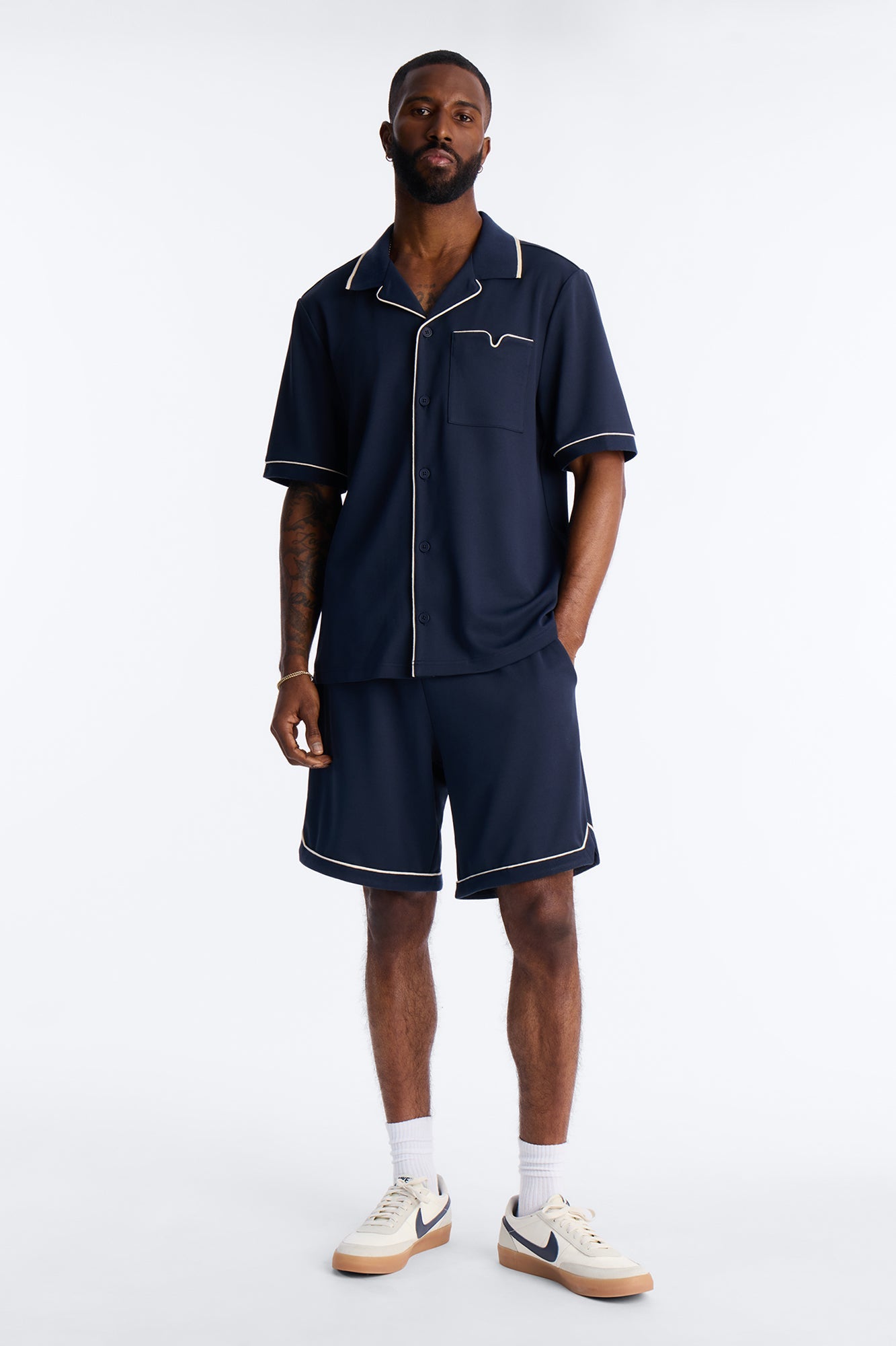 Relaxed Noir Shorts - Navy