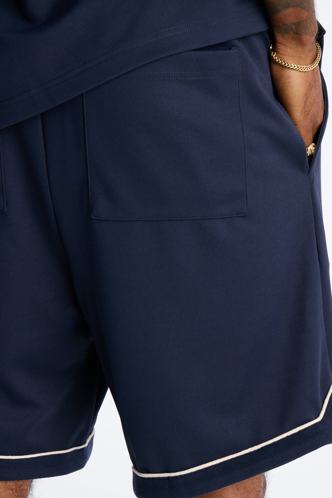Relaxed Noir Shorts - Navy