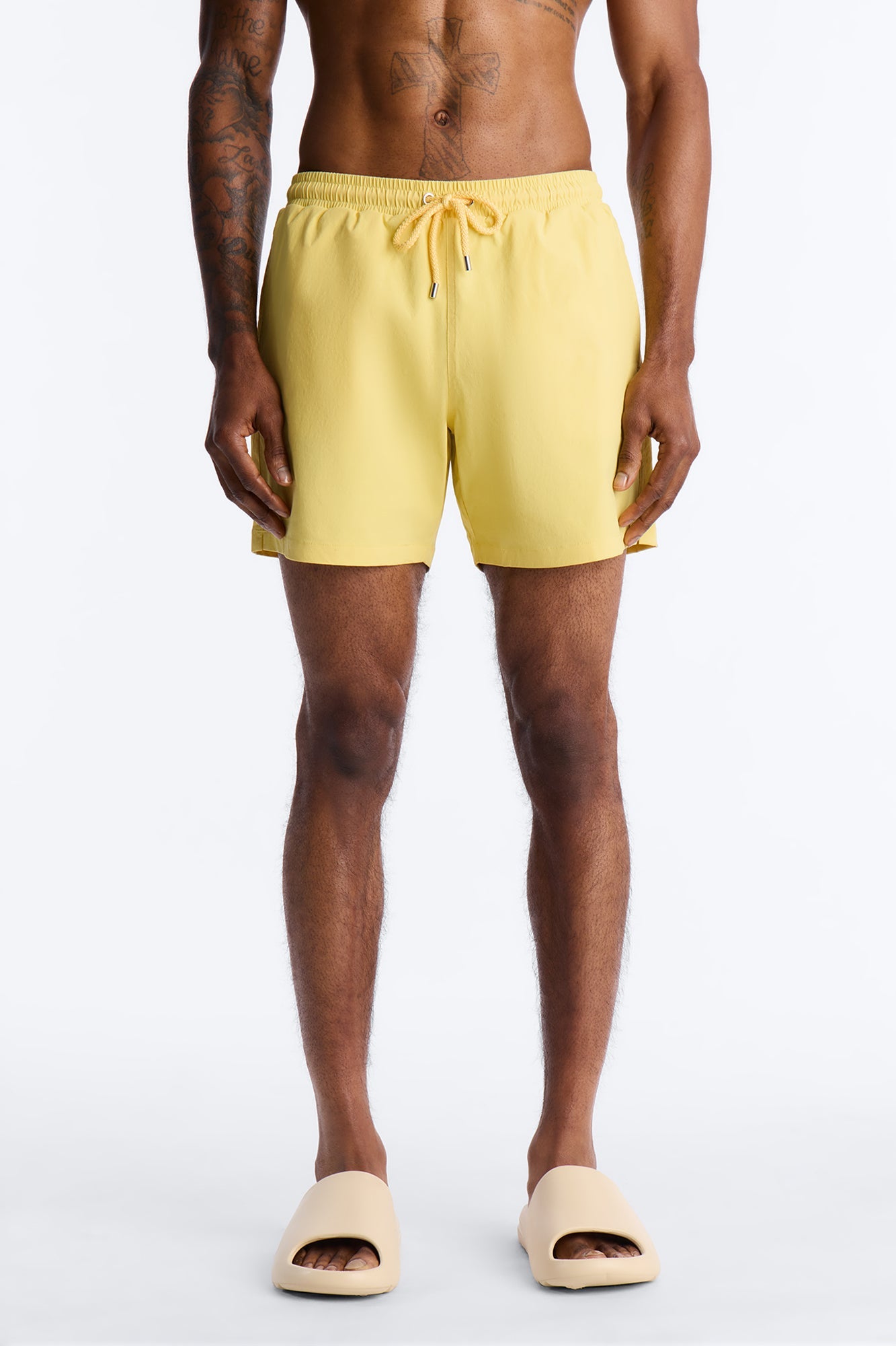 Montez Stretch Swim Trunk 6″ - Yellow