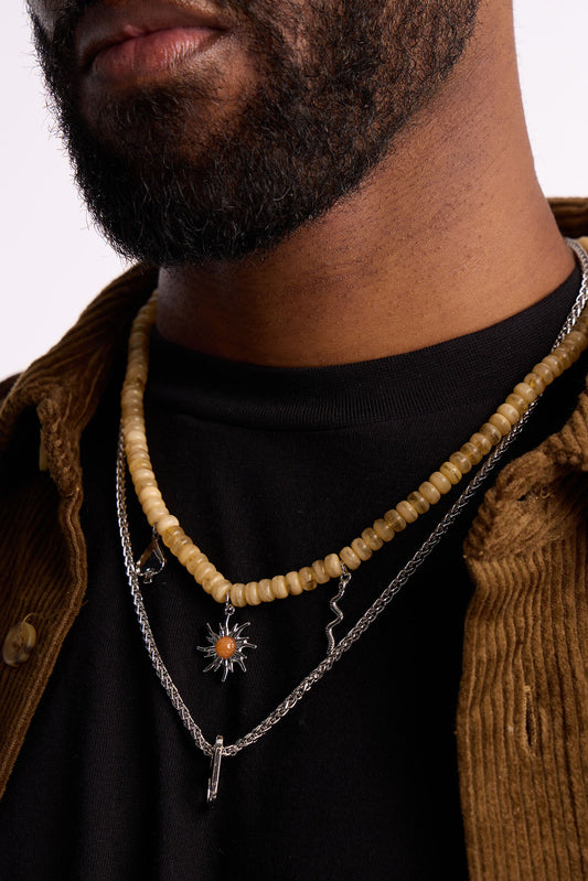 Vice and Virtue Necklace Set - Silver
