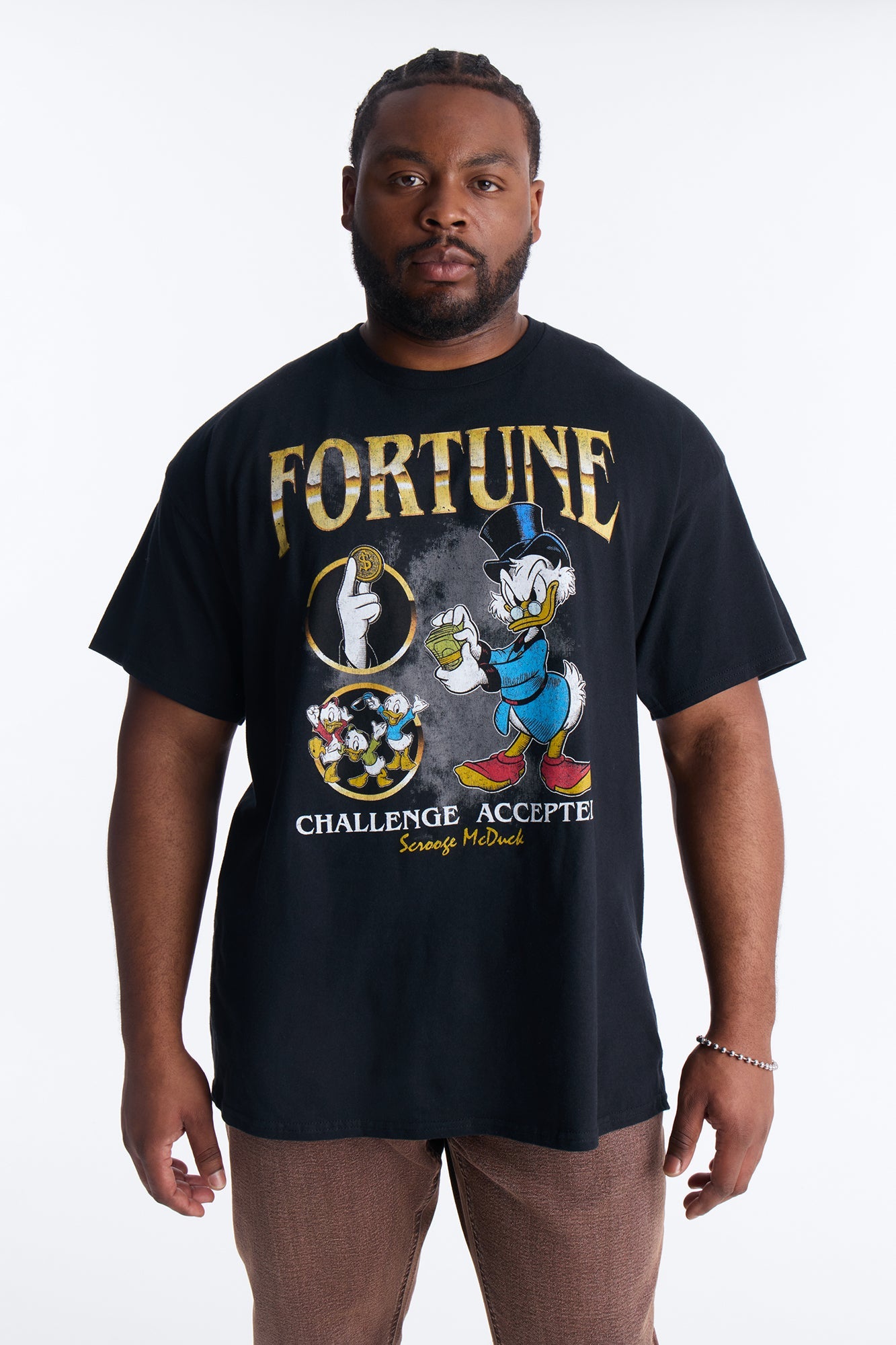 Scrooge McDuck Hustle Short Sleeve Tee - Black