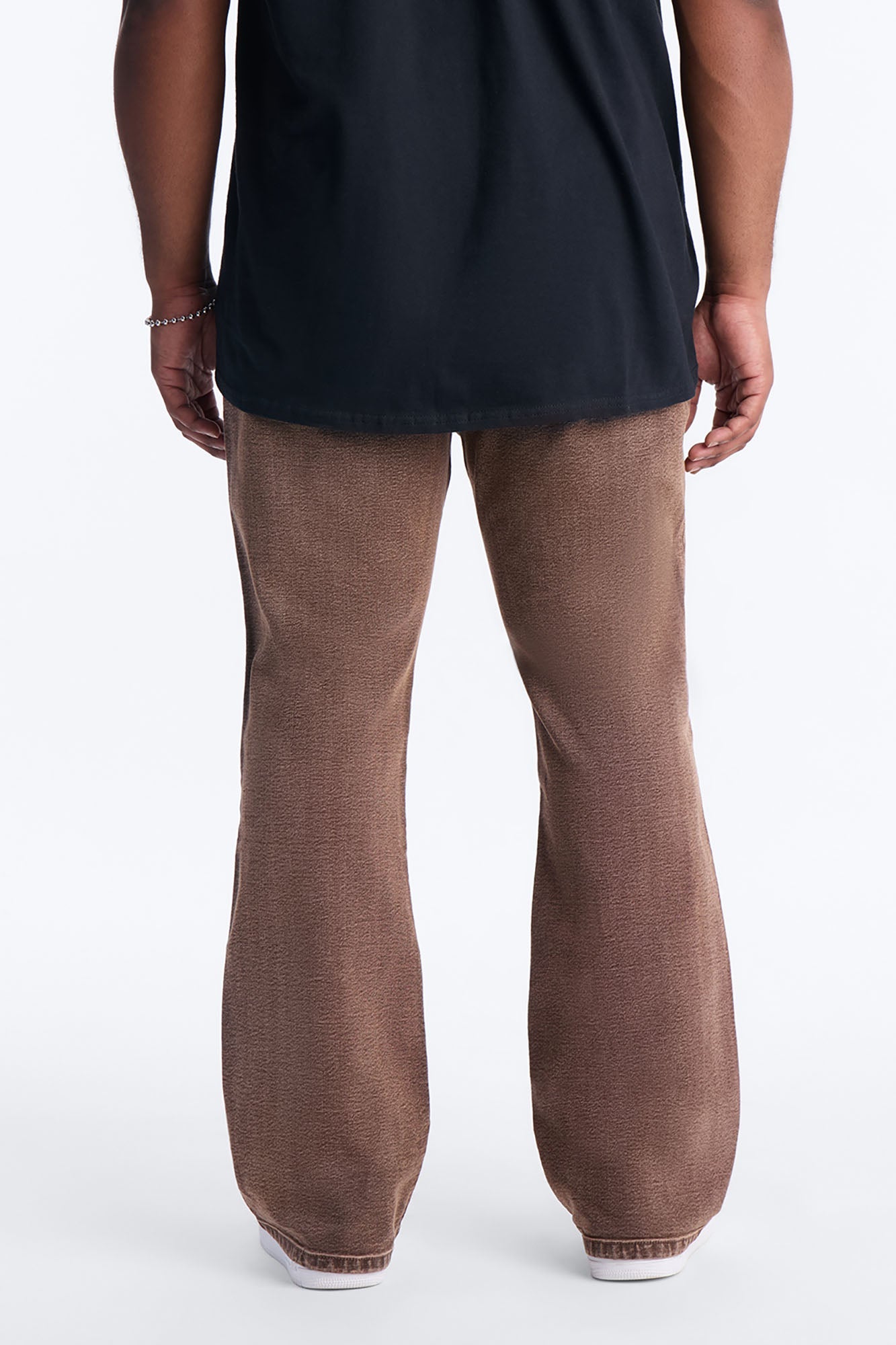 Stacked Skinny Flare Bare With Me Jean - Brown