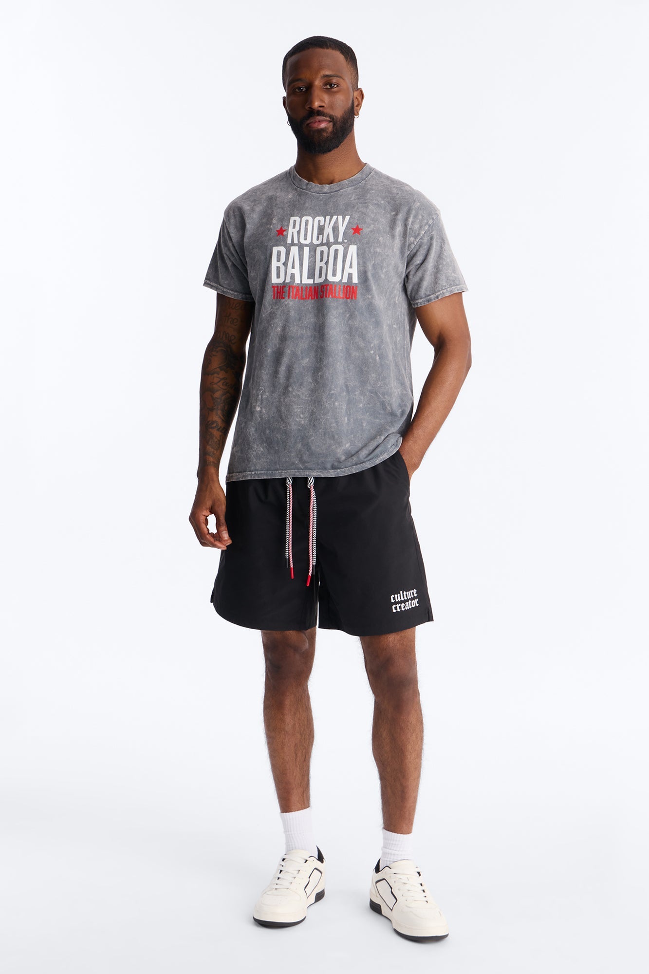 Culture Creator Double Drawstring Short - Black
