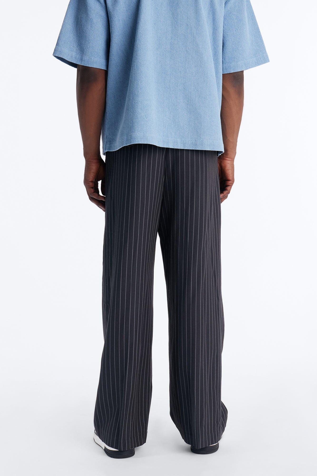 Wide Leg New Age Pleated Trouser - Grey