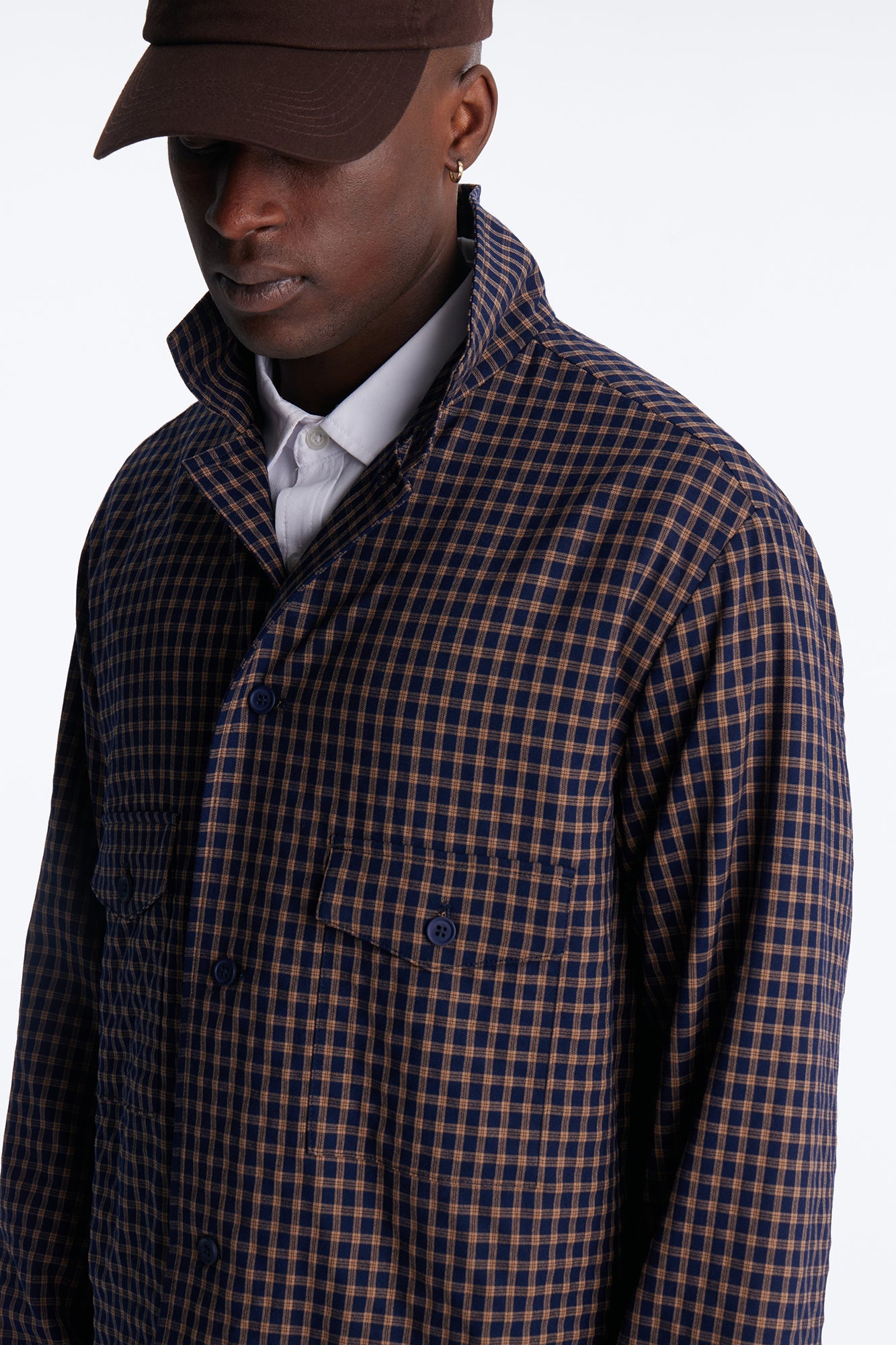 Relaxed Downtown London Shirt Jacket - Navy