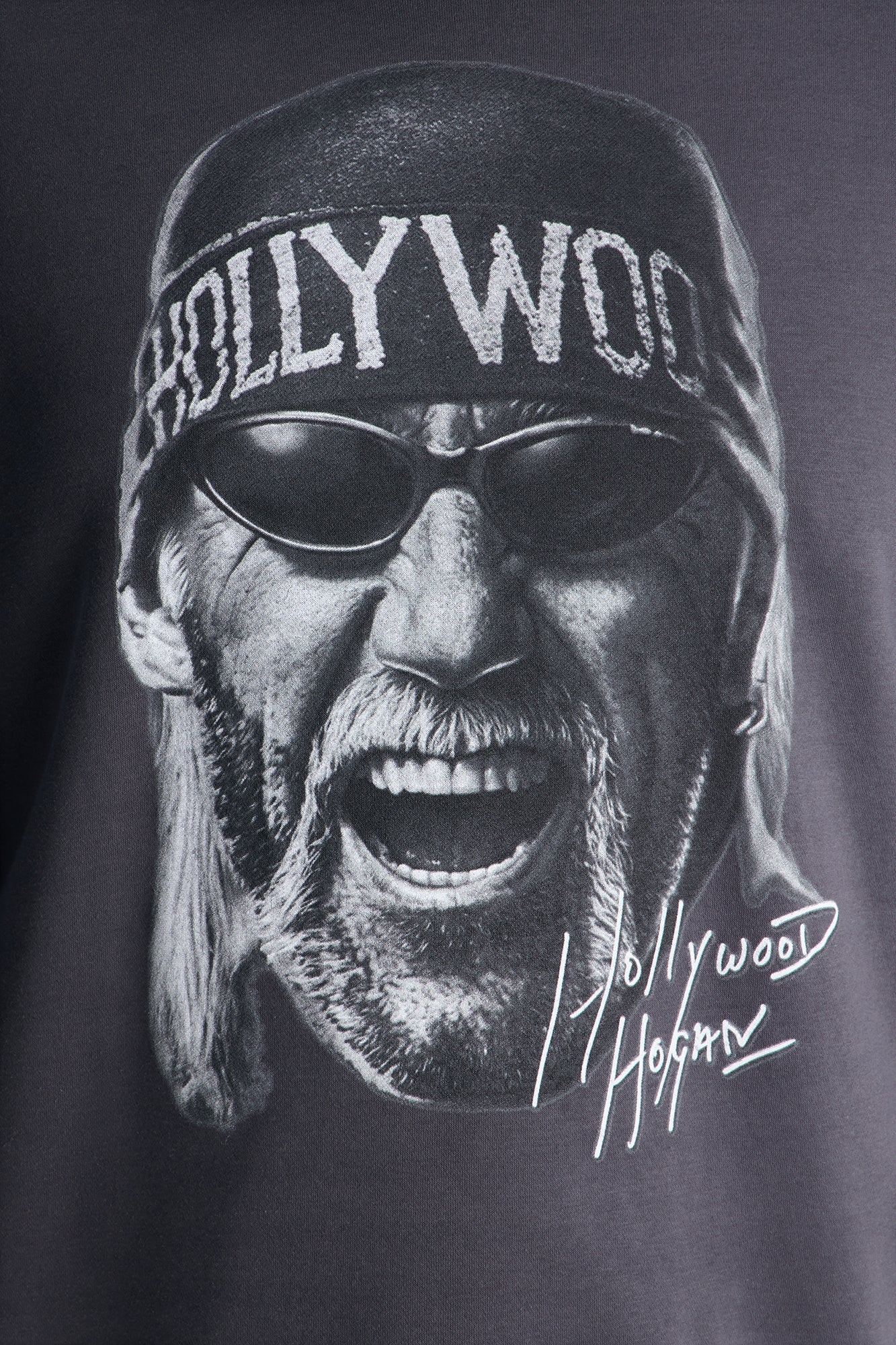 WWE Hulk Hogan NWO Crew Neck Sweatshirt - Charcoal