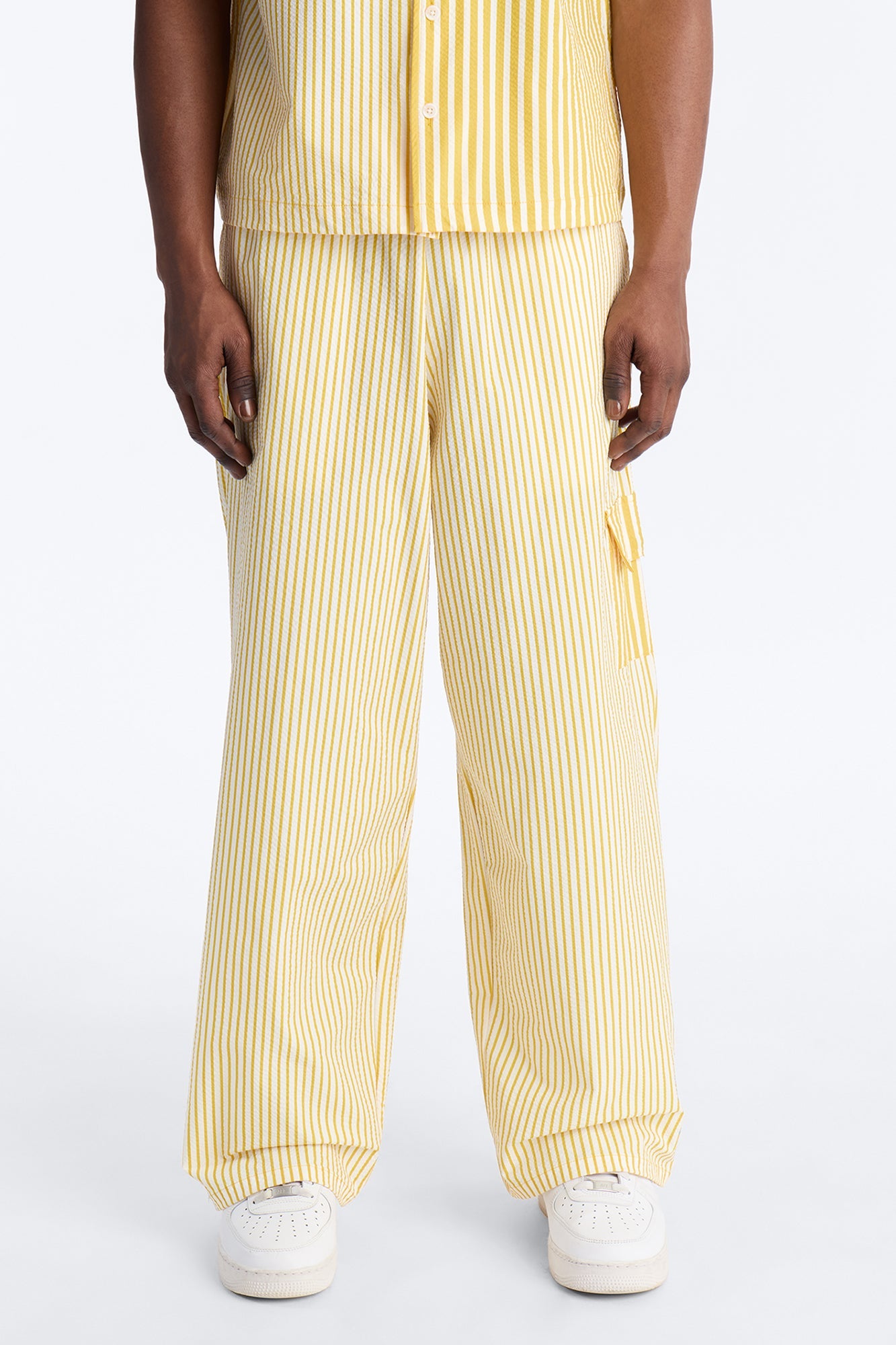Straight Passion Stripe Seersucker Pant - Yellow