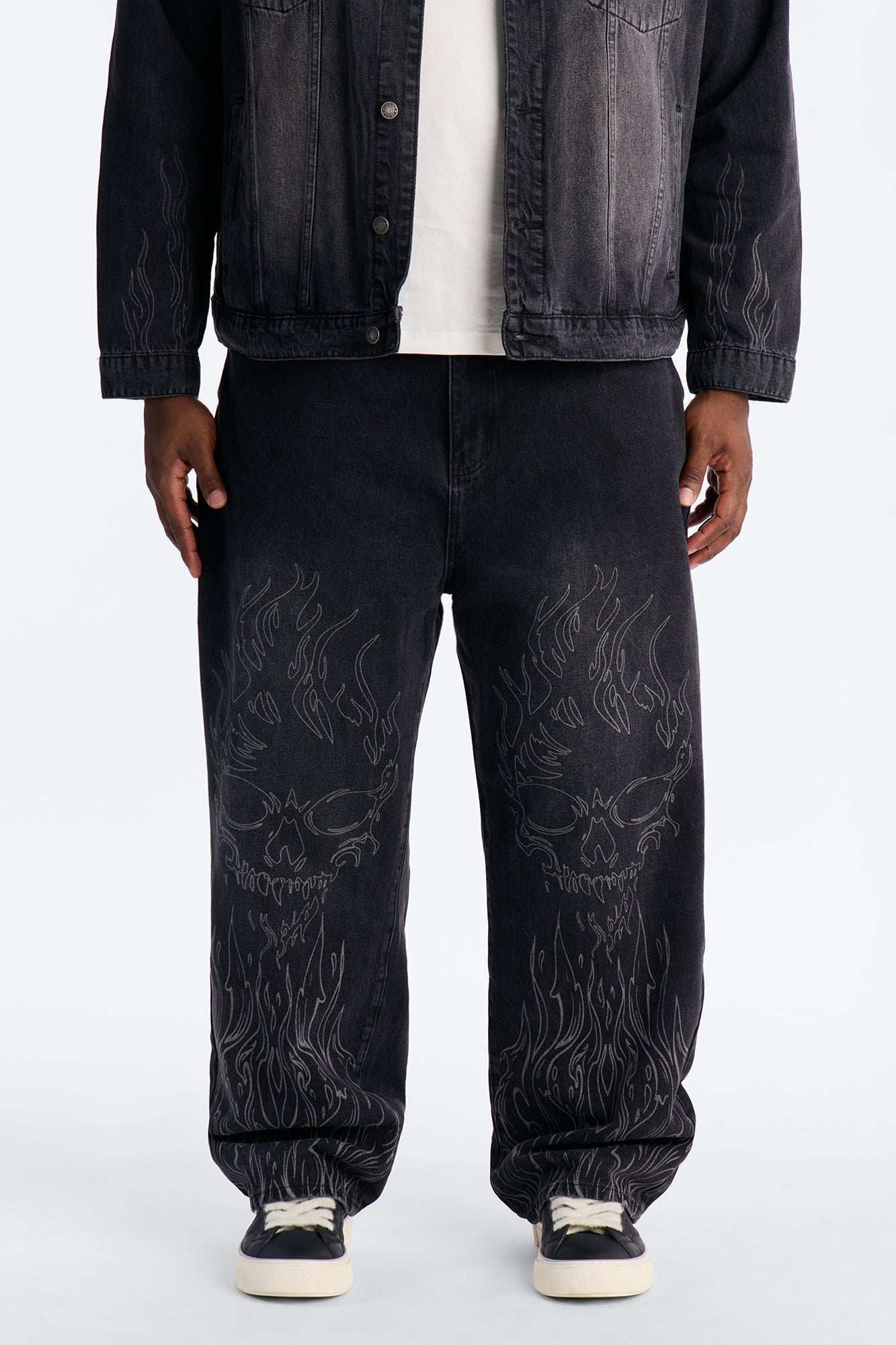 Baggy Hellfire Jean Denim - Black Wash