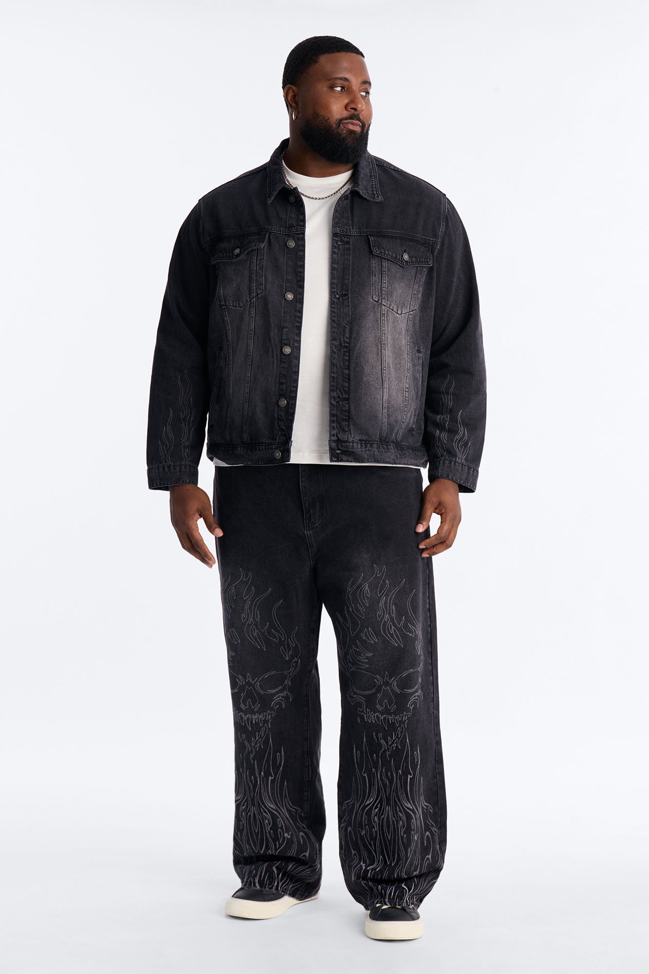 Baggy Hellfire Jean Denim - Black Wash