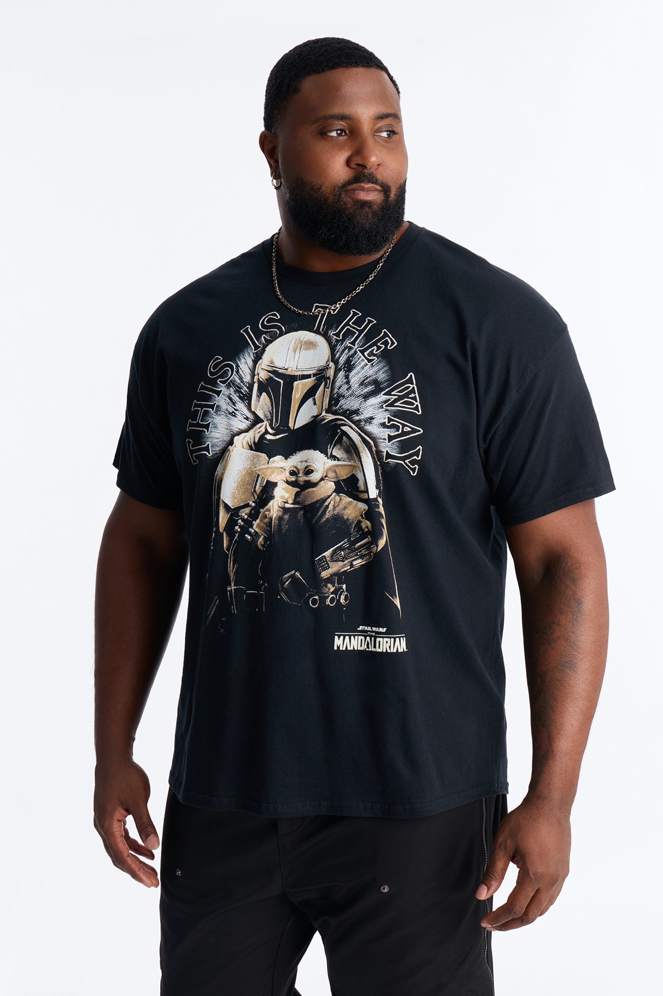 Star Wars The Mandalorian And Grogu Short Sleeve Tee - Black