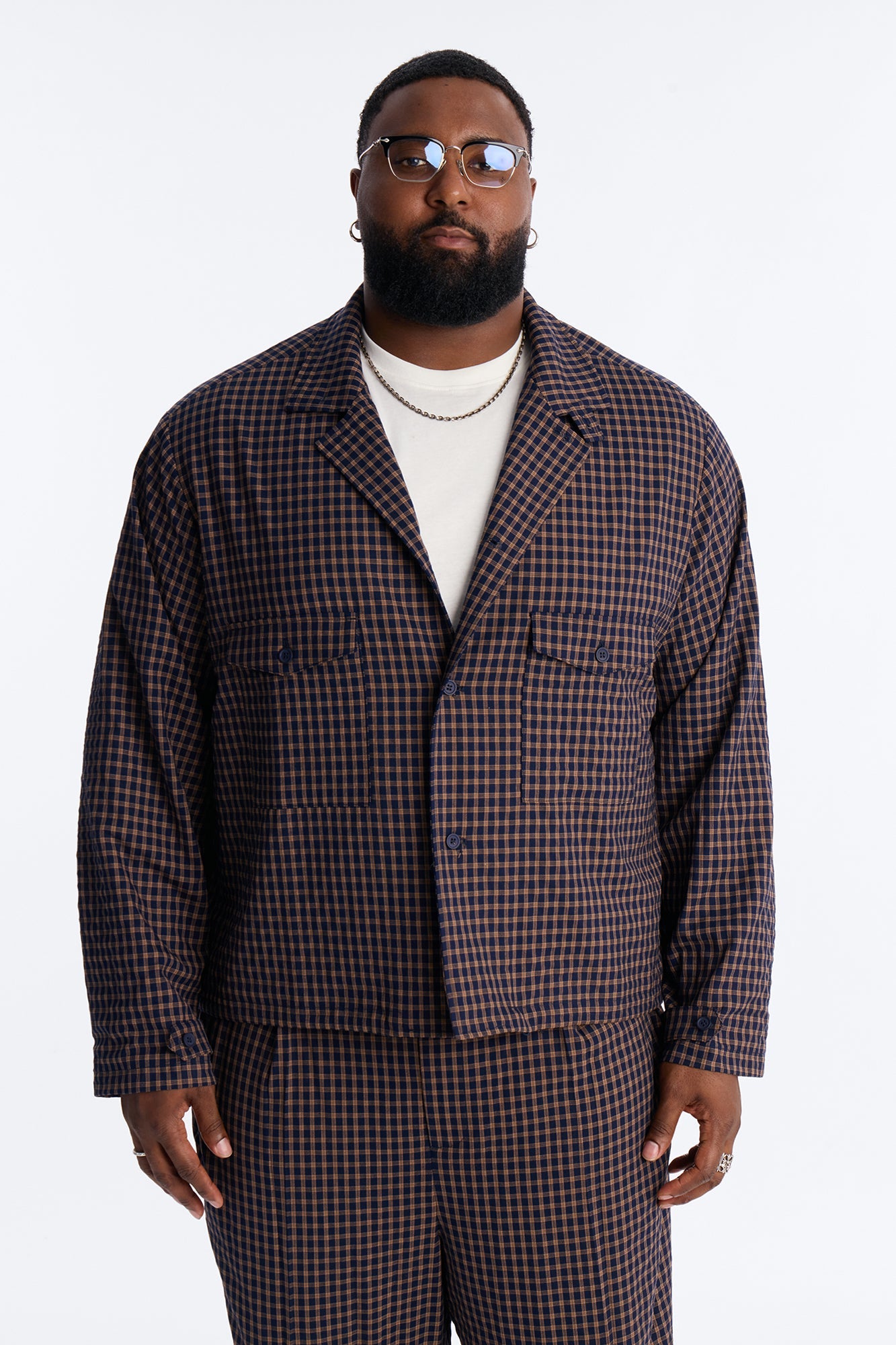 Relaxed Downtown London Shirt Jacket - Navy