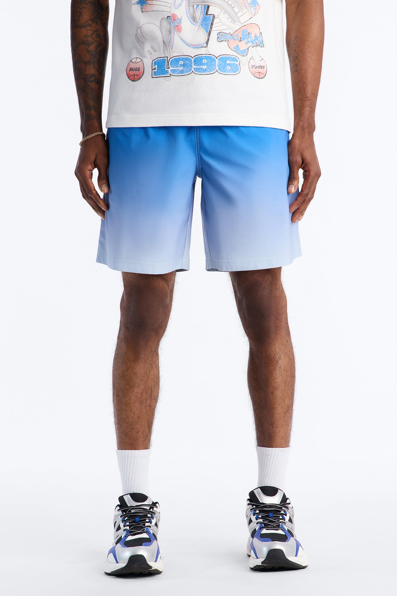 Relaxed Fade Away Ombre Short - Blue