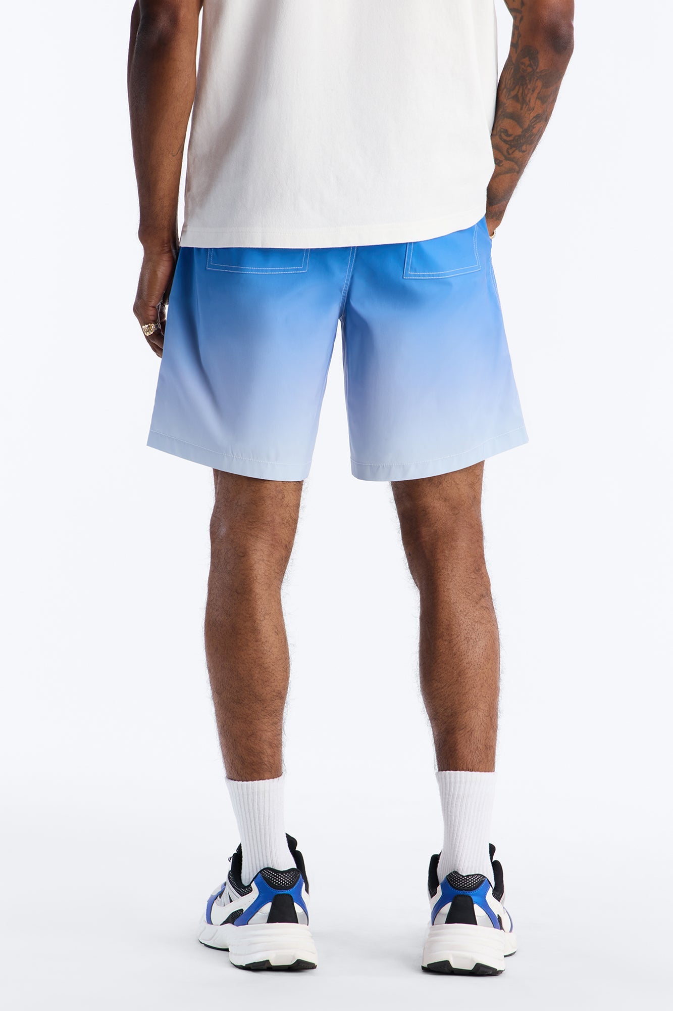 Relaxed Fade Away Ombre Short - Blue