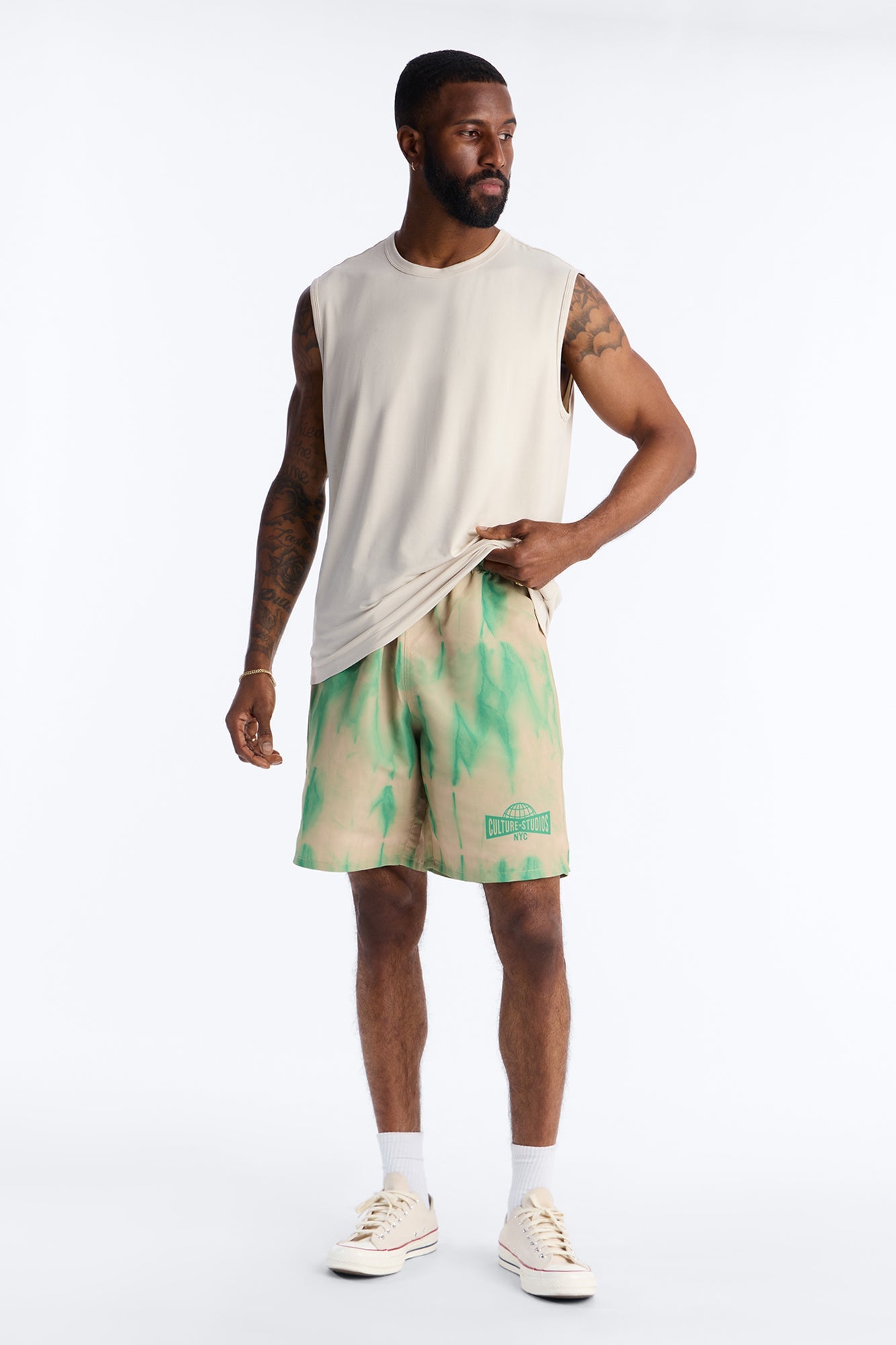 Relaxed Artificial View Short - Green