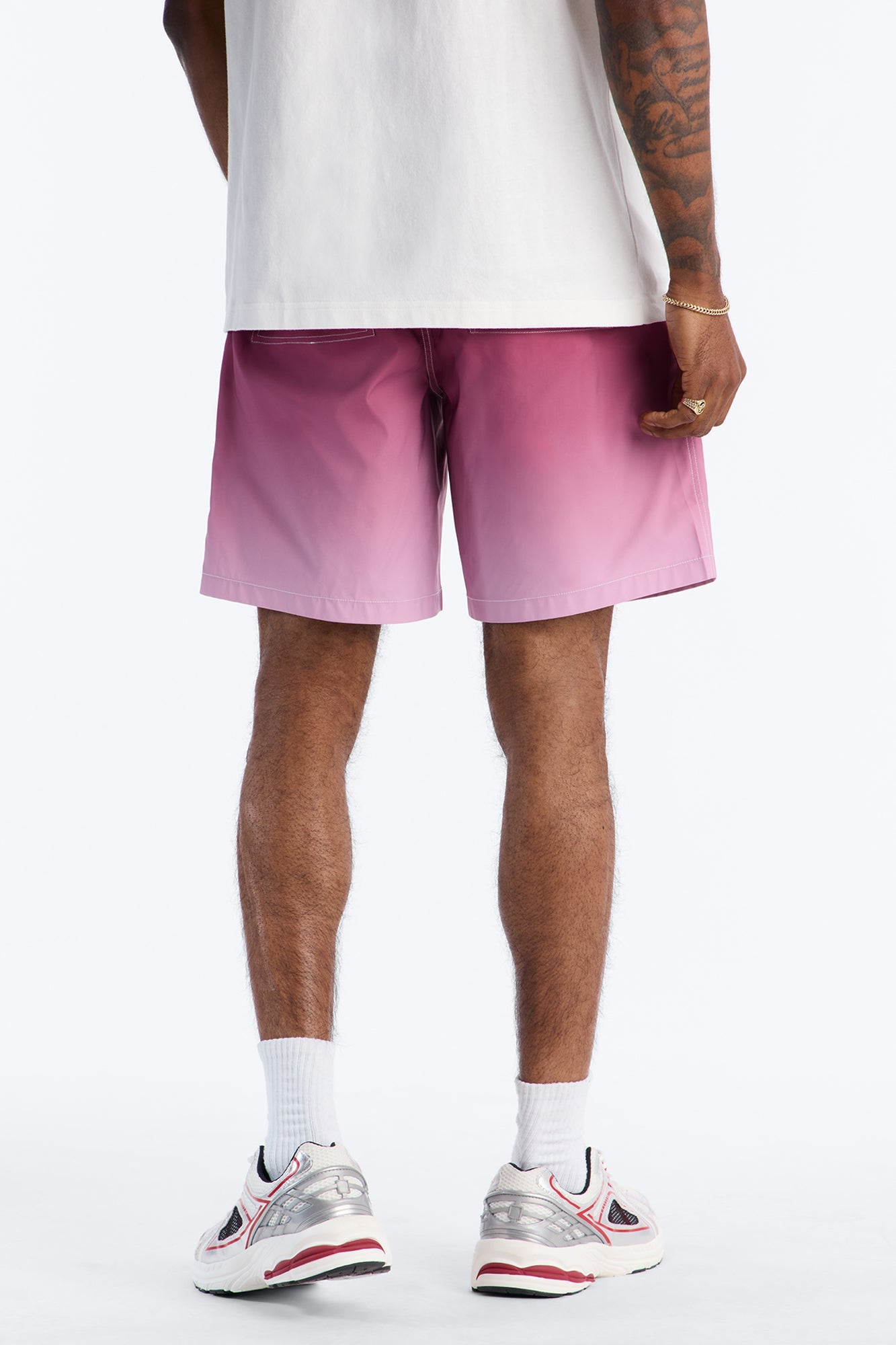 Relaxed Fade Away Ombre Short - Purple