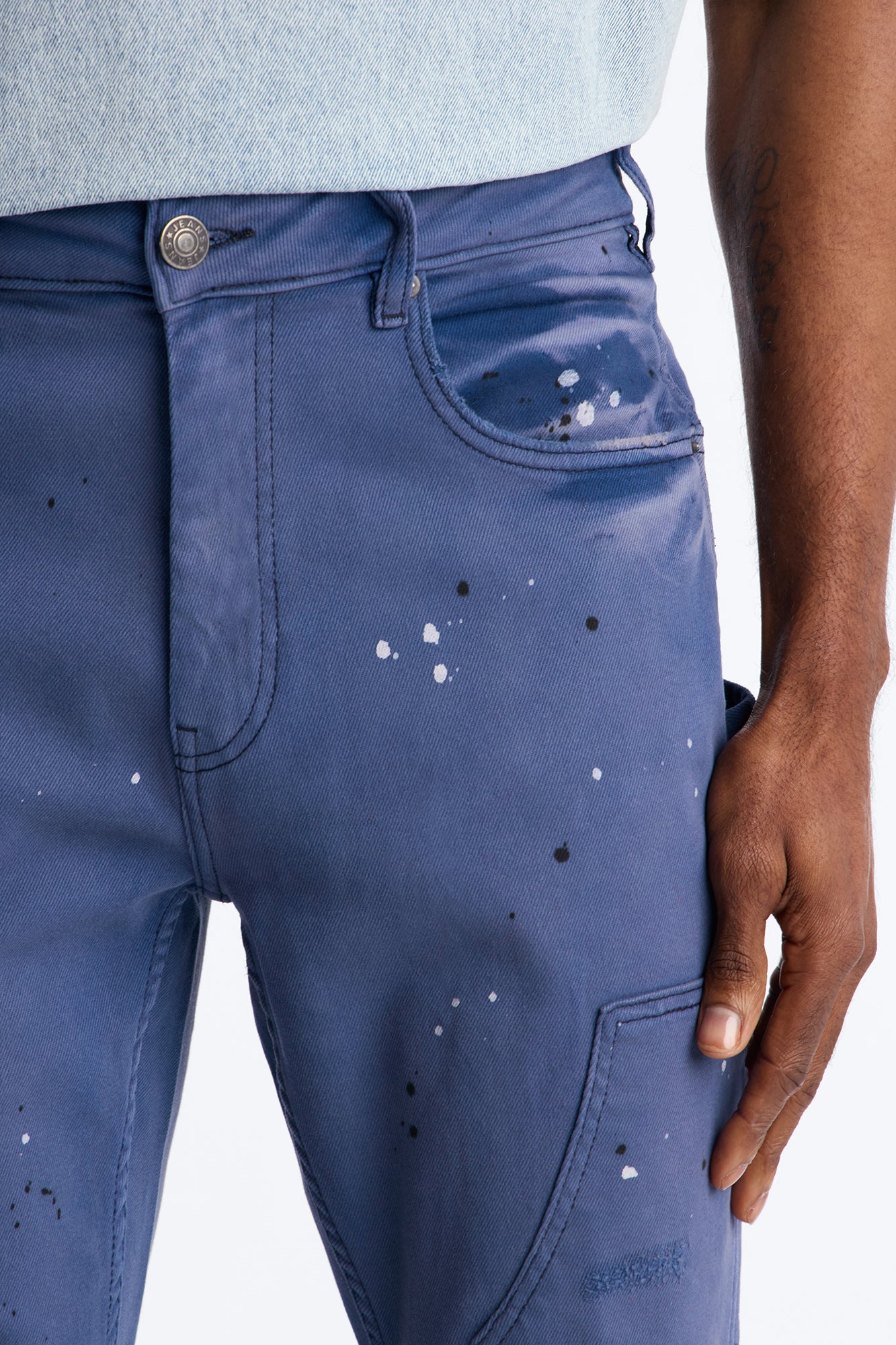Stacked Skinny Flare Old Painters Carpenter Jean - Navy