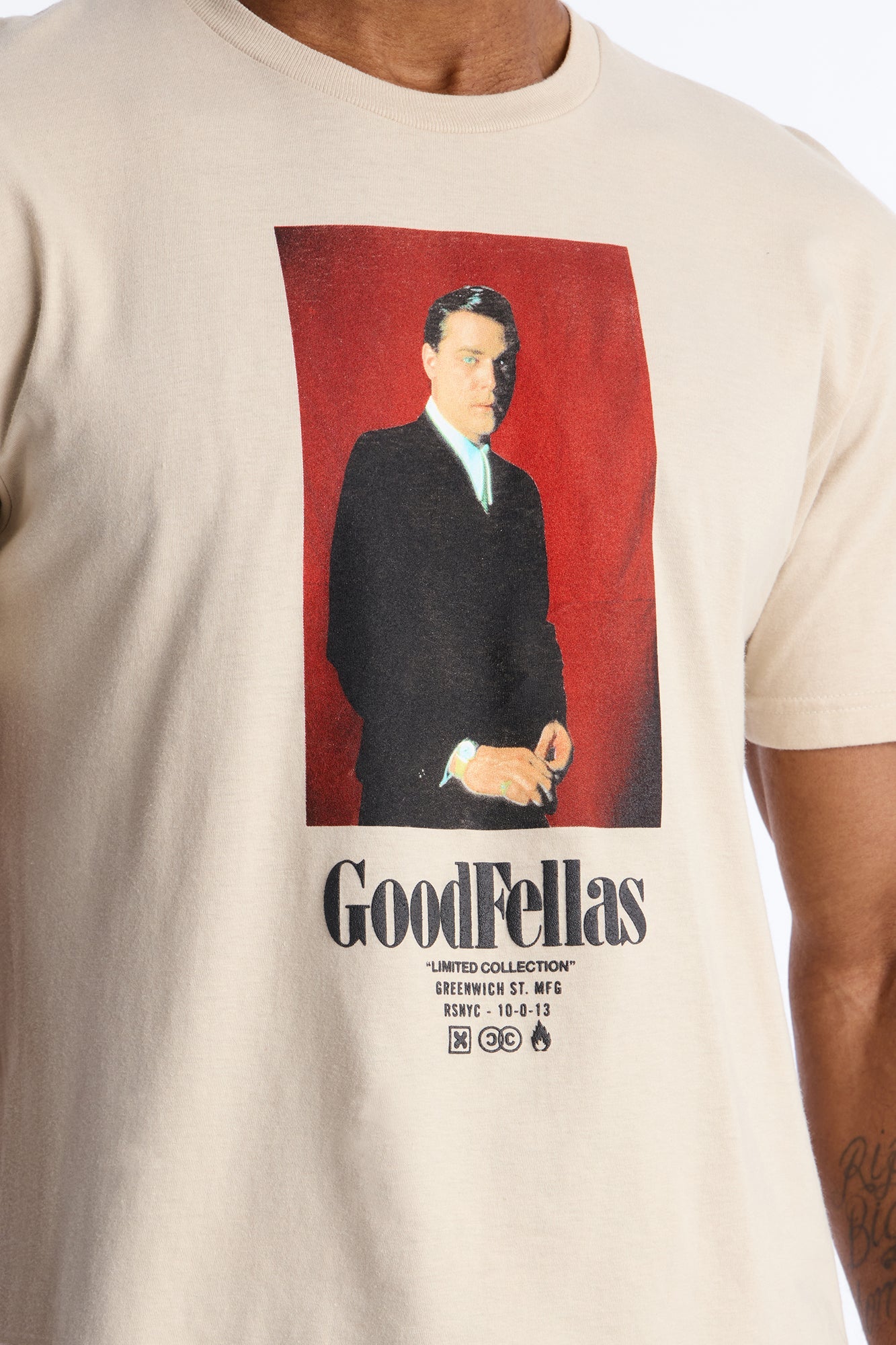 Good Fellas So You Wanna Be A Gangster Short Sleeve Tee - Cream