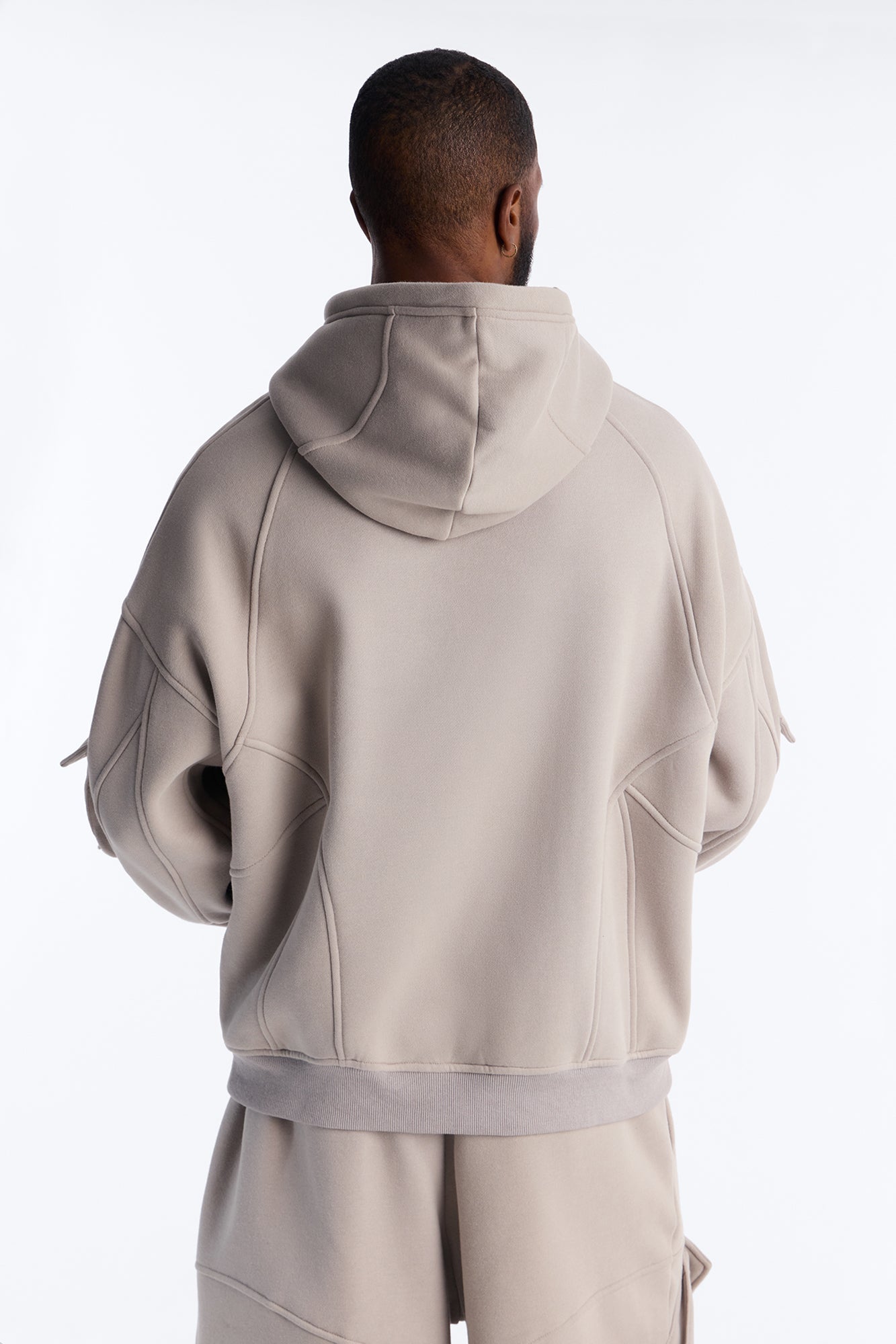 Oversized Chaos Cargo Hoodie - Grey