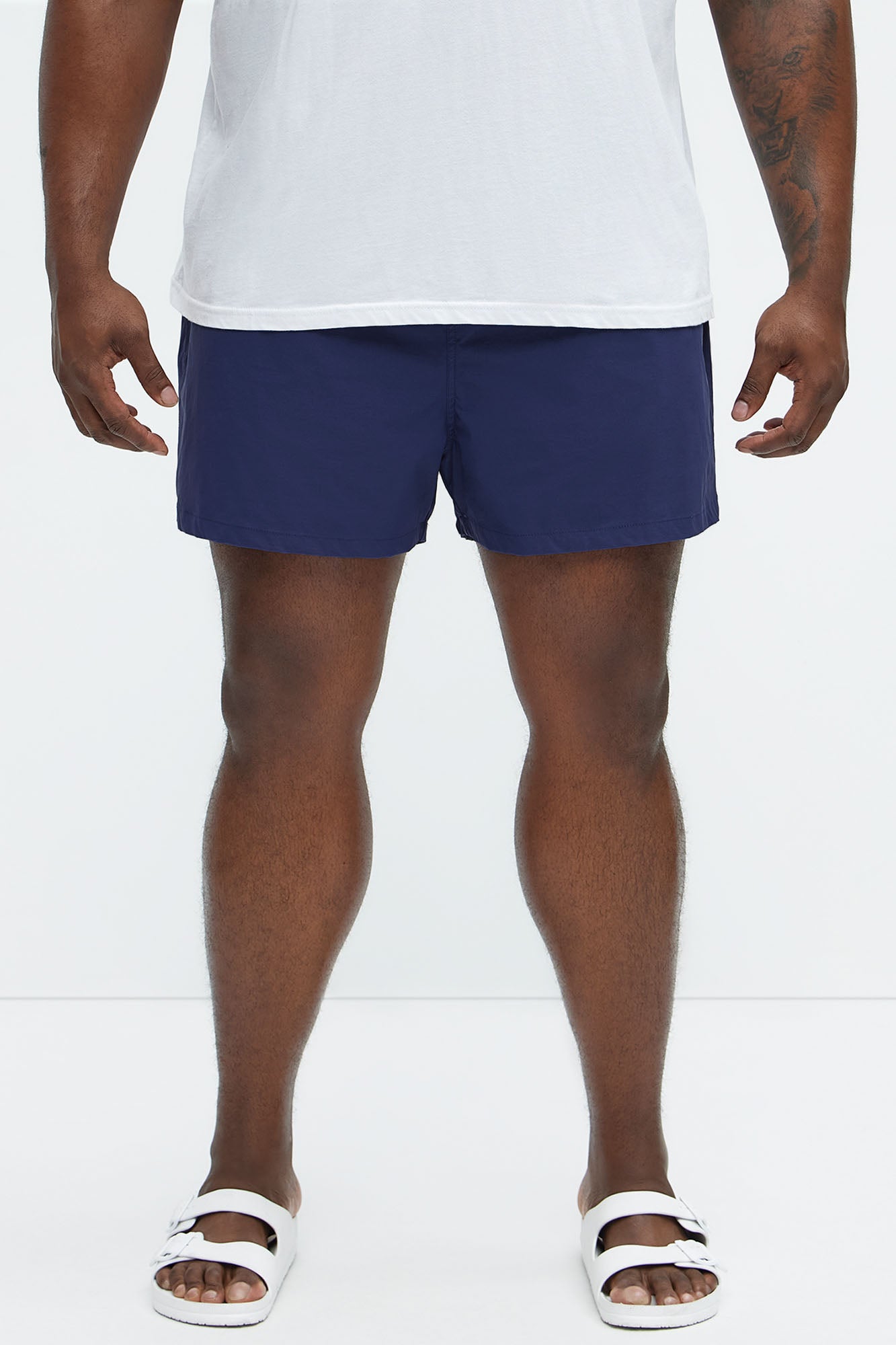Montez Stretch Swim Trunk 4″ - Navy