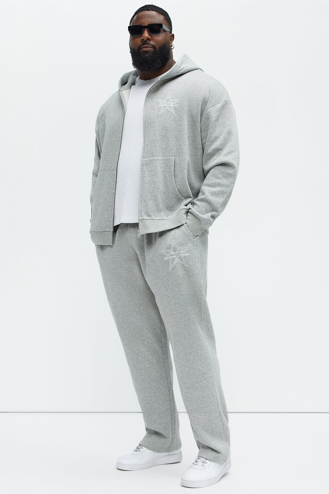 Aim For The Stars Sweatpants - Grey