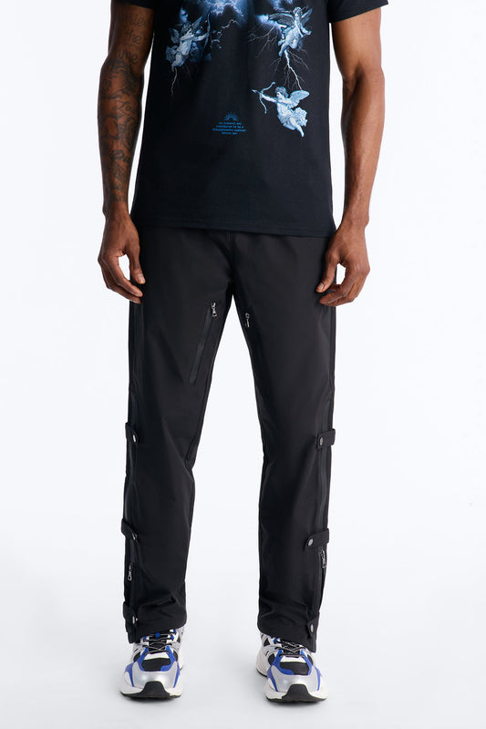 Slim Odyssey Multi Strap Pant - Black