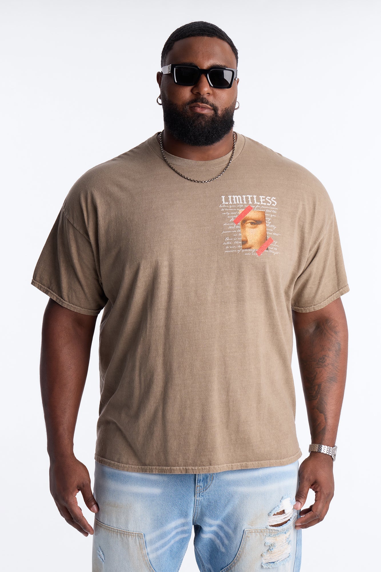 Limitless Art Short Sleeve Tee - Brown