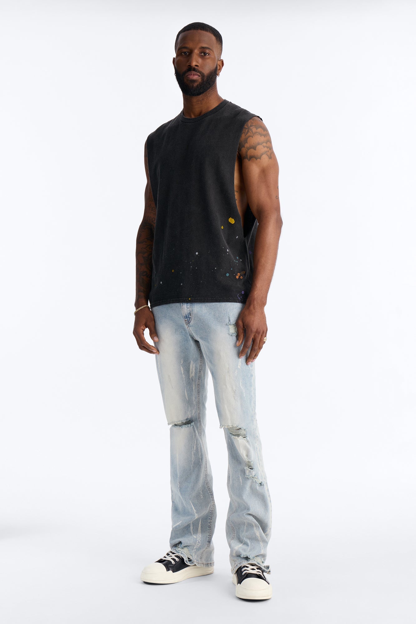 Everyday Street Stacked Skinny Flare Jean - Light Wash