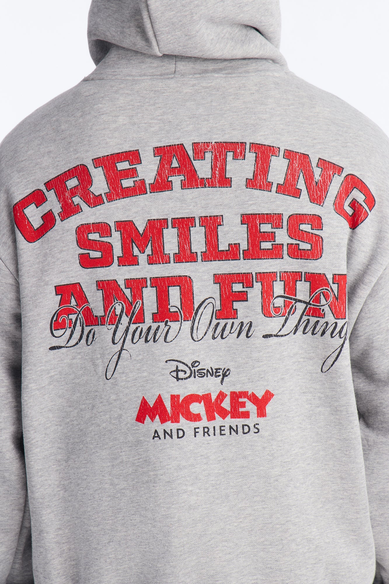 Disney Mickey And Friends Do Your Own Thing Hoodie - Heather Grey