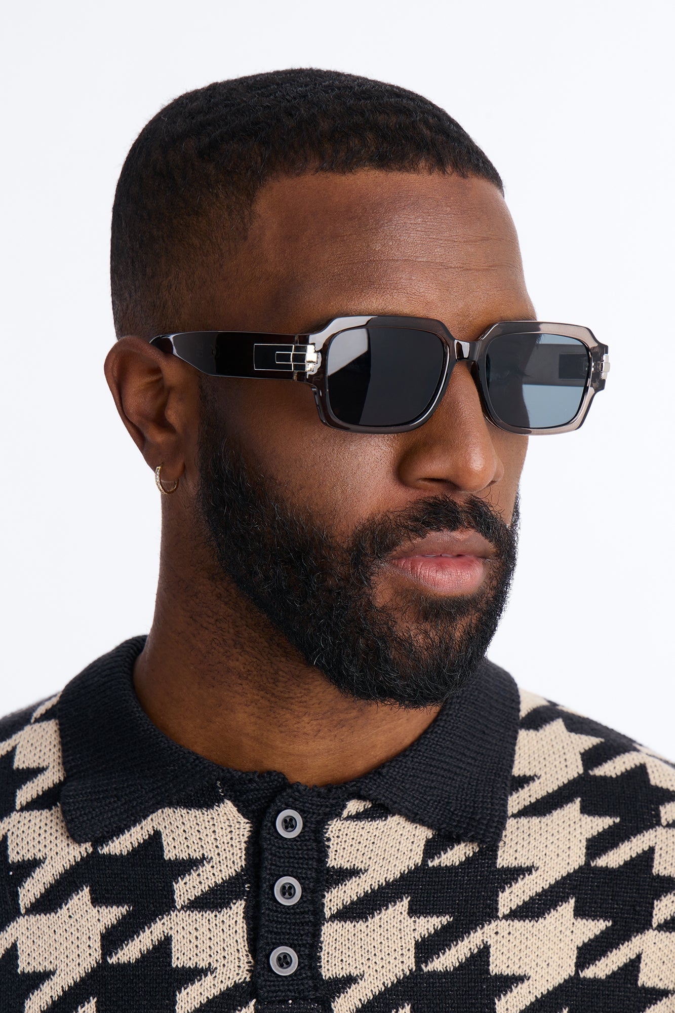 Ghost Stone Square Sunglasses - Grey