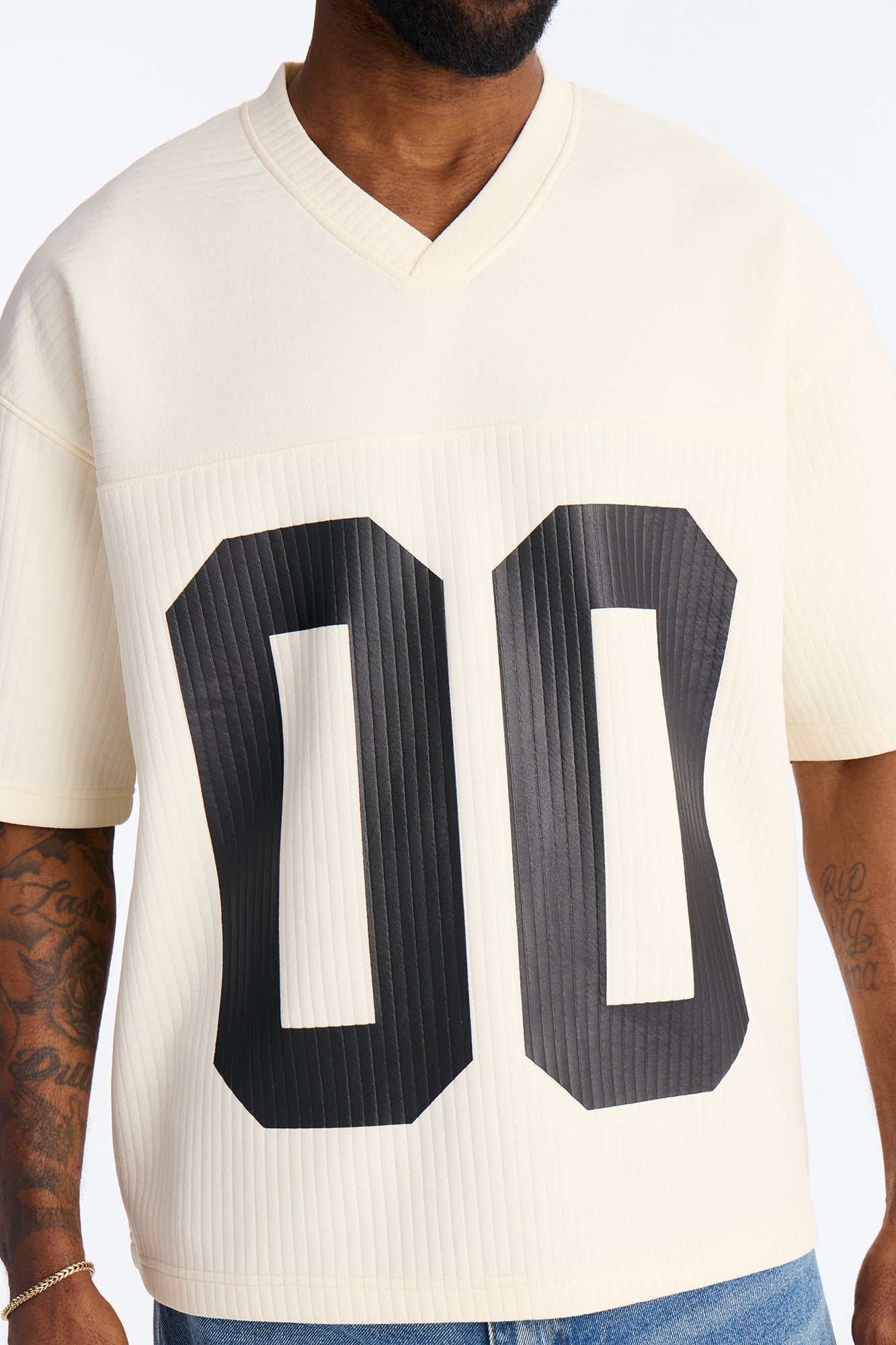 Double 0 Short Sleeve Jersey - Cream