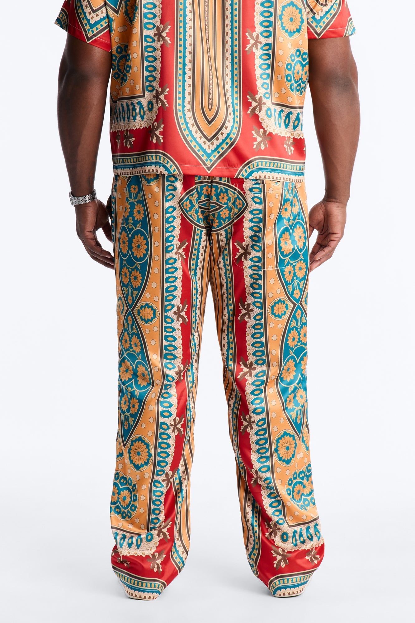 Monaco Straight Pants - Burgundy