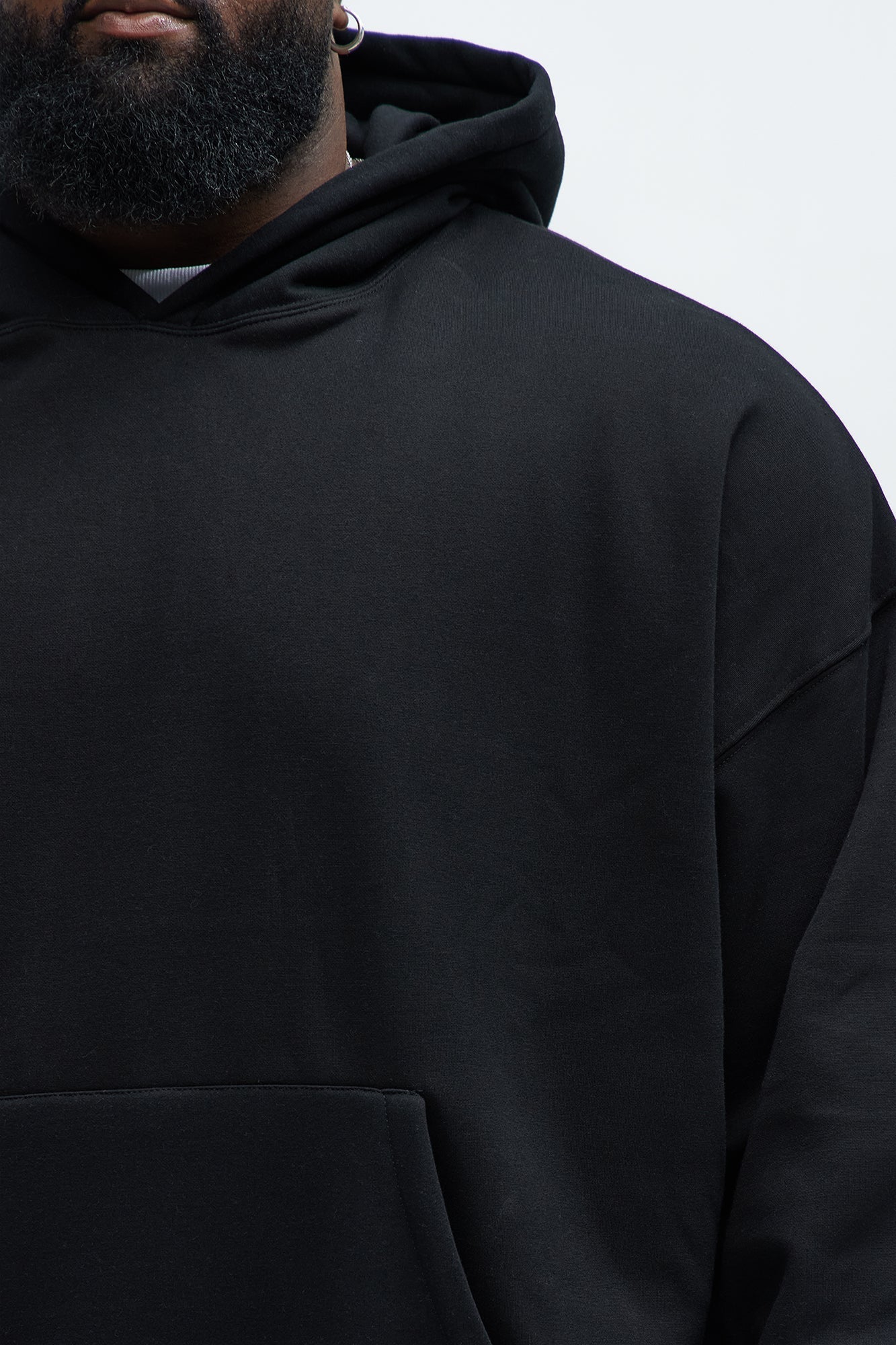 Tyson Oversized Heavyweight Hoodie - Black