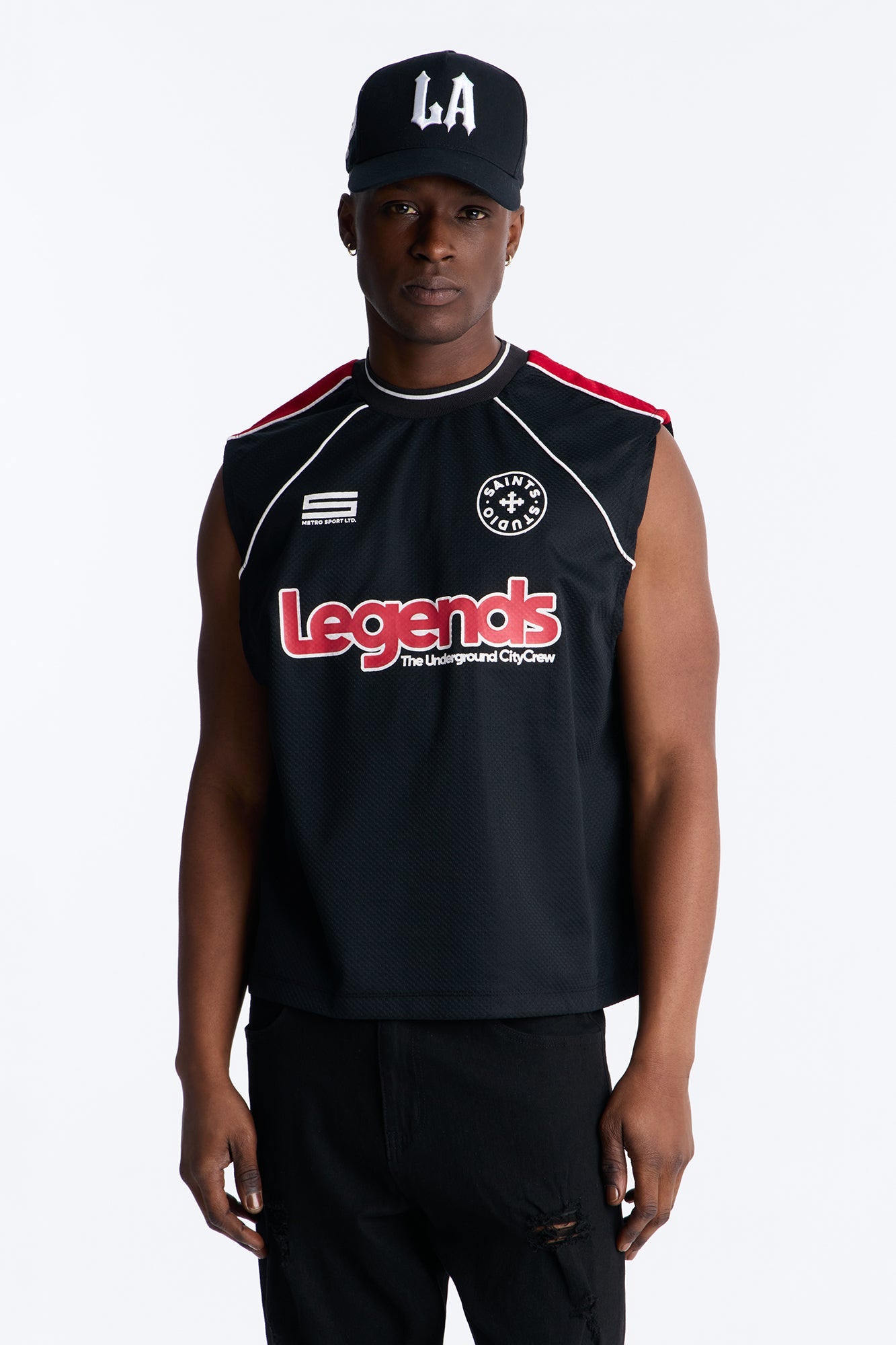 9 Legends Sleeveless Jersey - Black