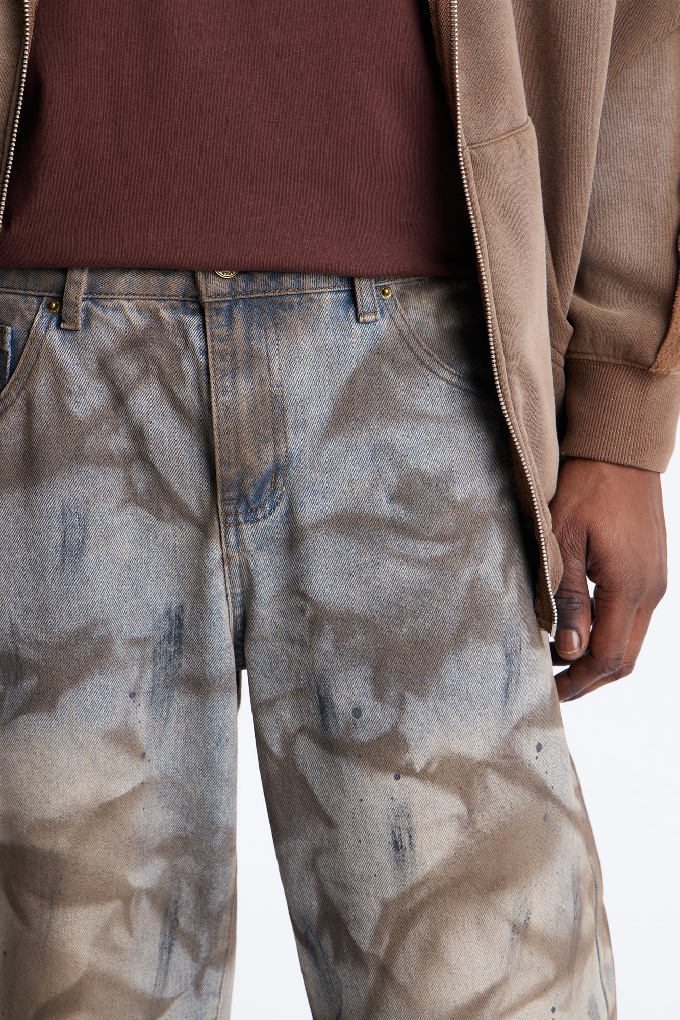 Barrel Canal St Stained Jean - Medium Wash