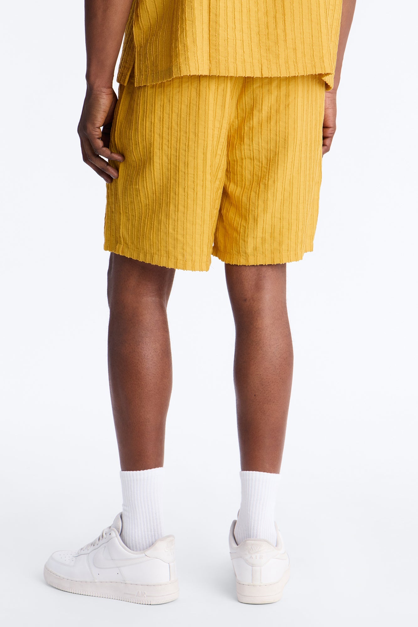 Relaxed Aegean Pleat Short - Mustard
