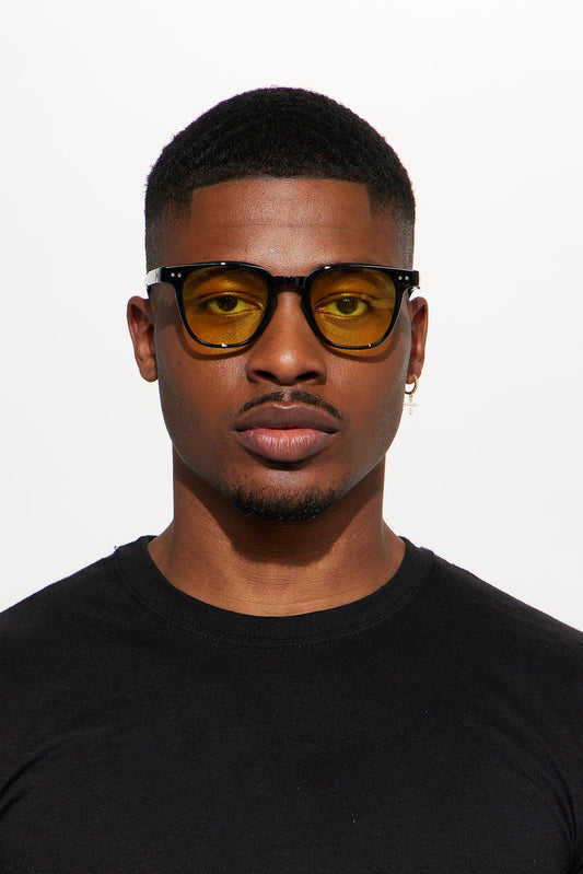 Clear The Air Sunglasses - Black/Yellow