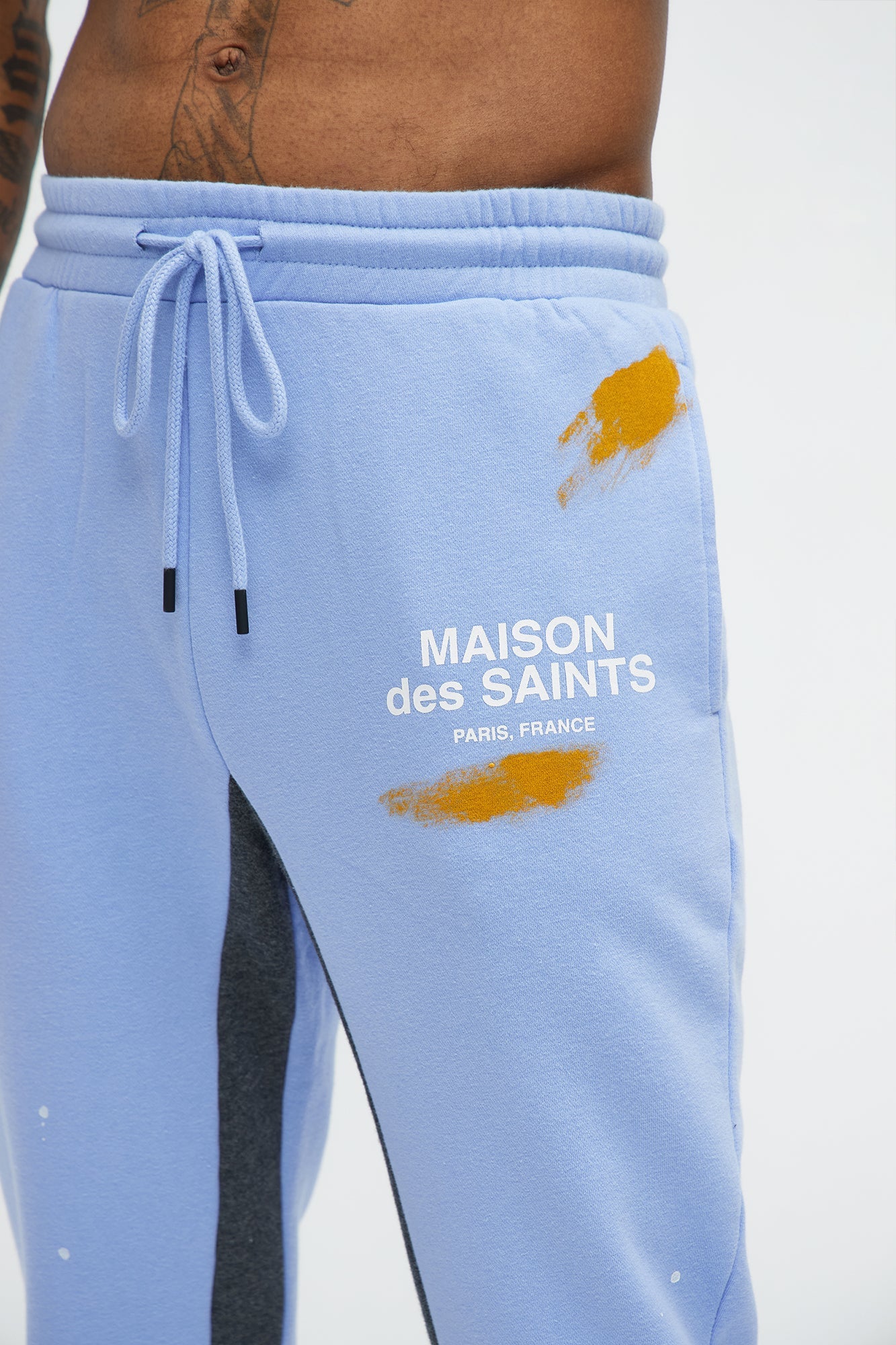 Tyson Maison Des Saints Skinny Flare Sweatpants - Violet