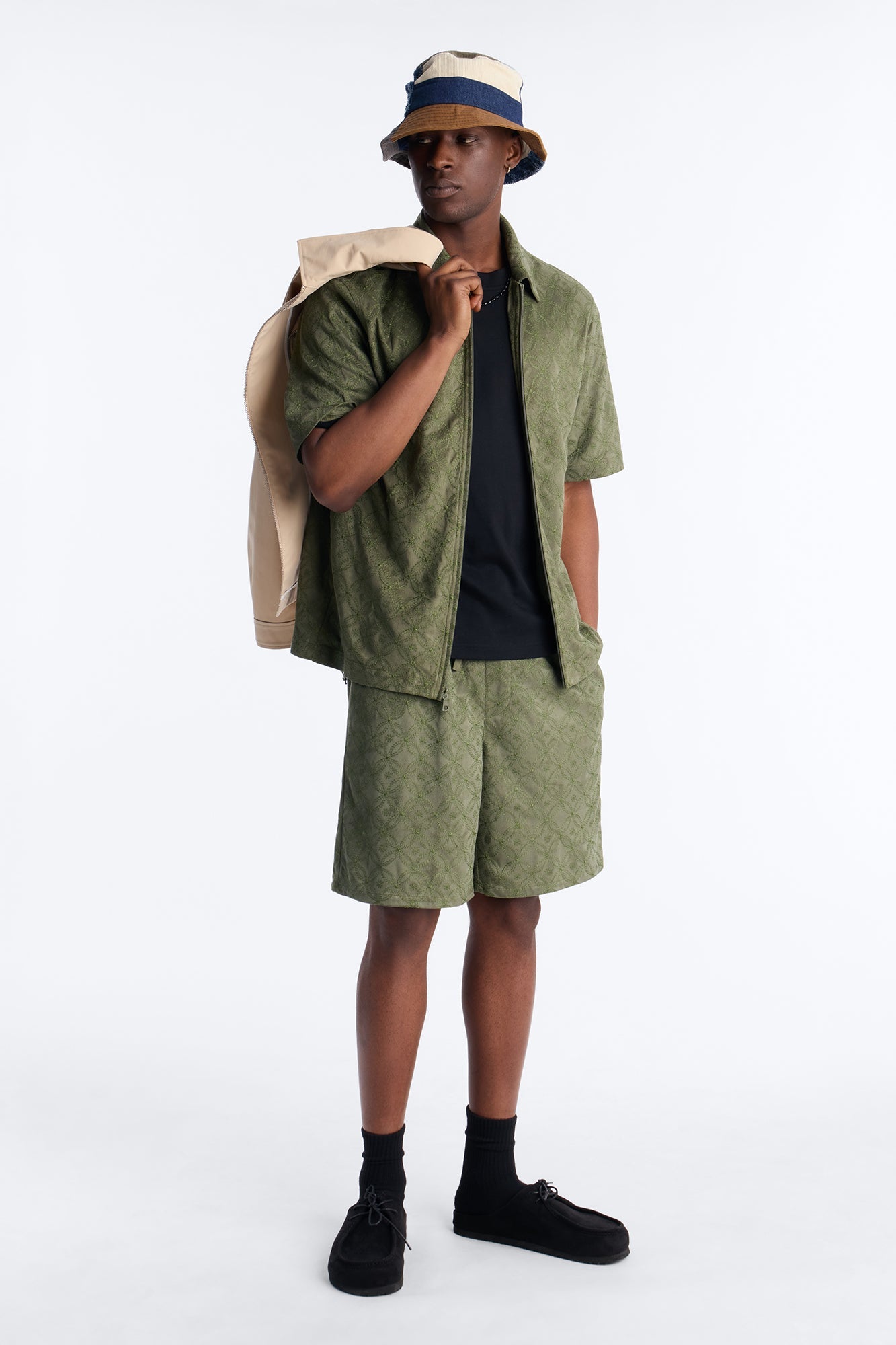 Your Island Zip Up Shirt - Green